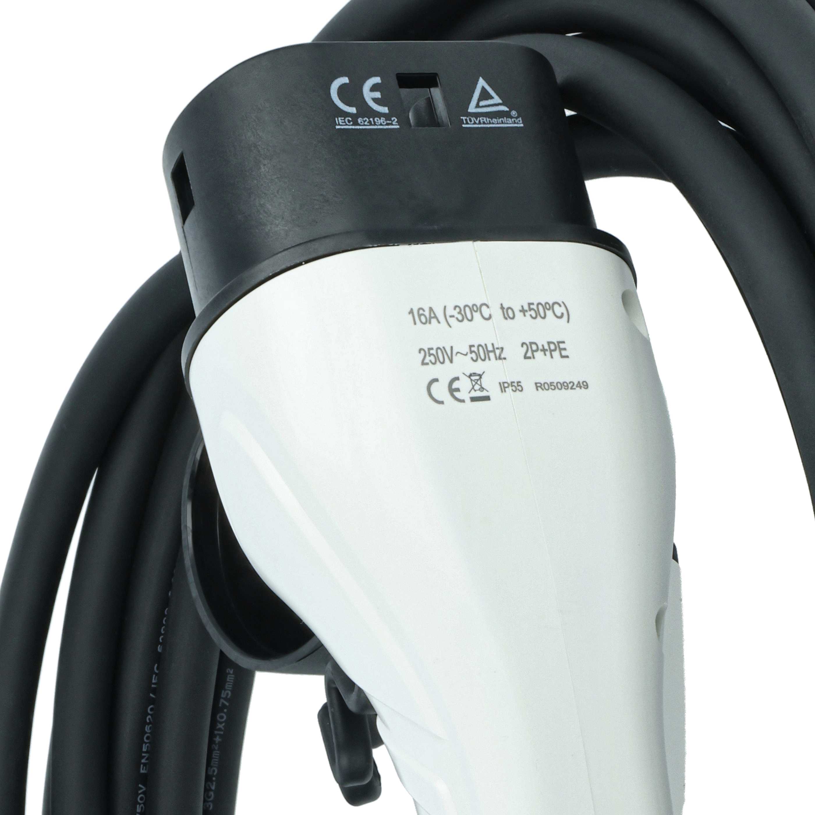 Charging Cable - Type 2 to Type 2 Cable, Single-Phase, 16 A, 3.5 kW, 7 m