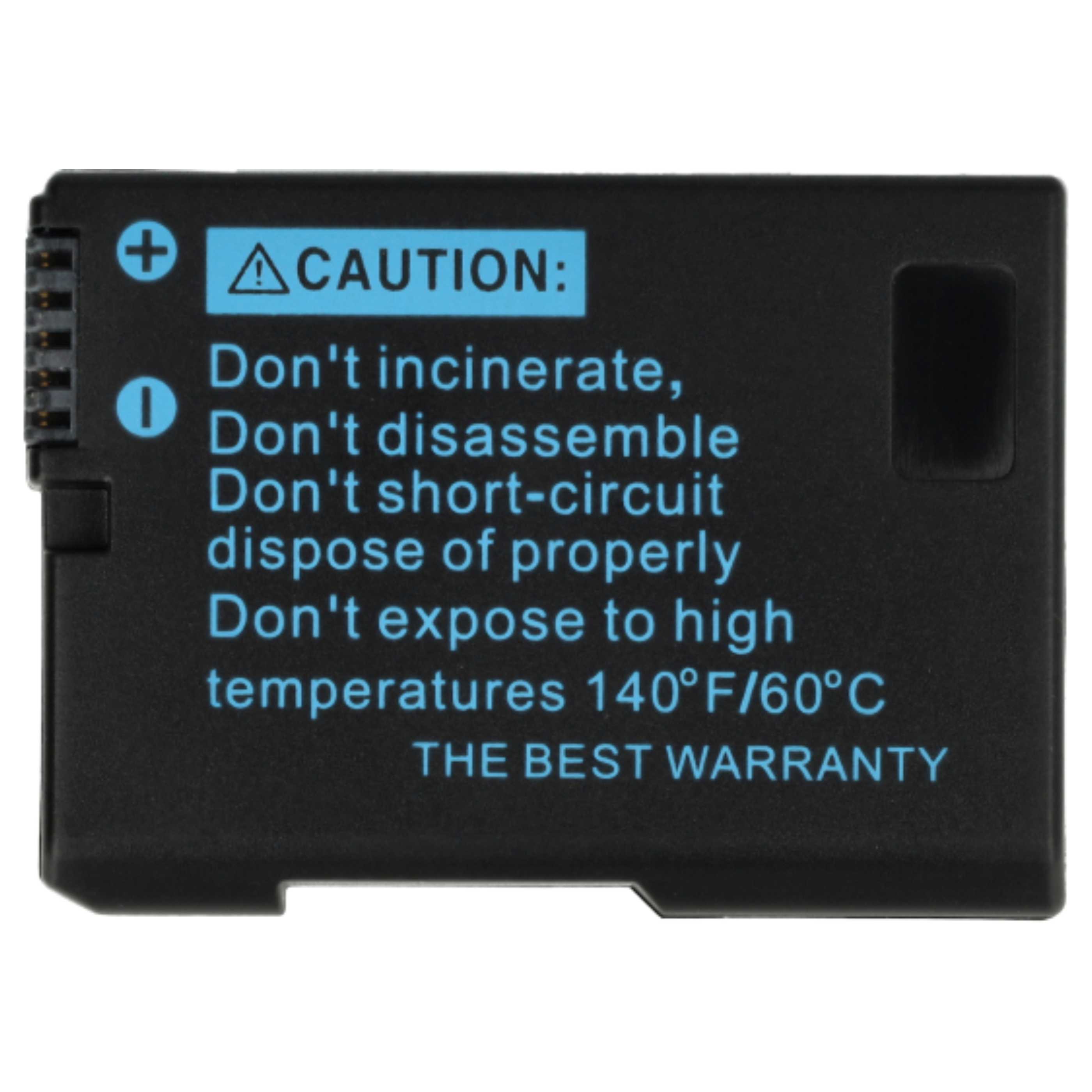 3x Battery replaces Nikon EN-EL14 - 950mAh, 7.2V, Li-Ion with Info Chip
