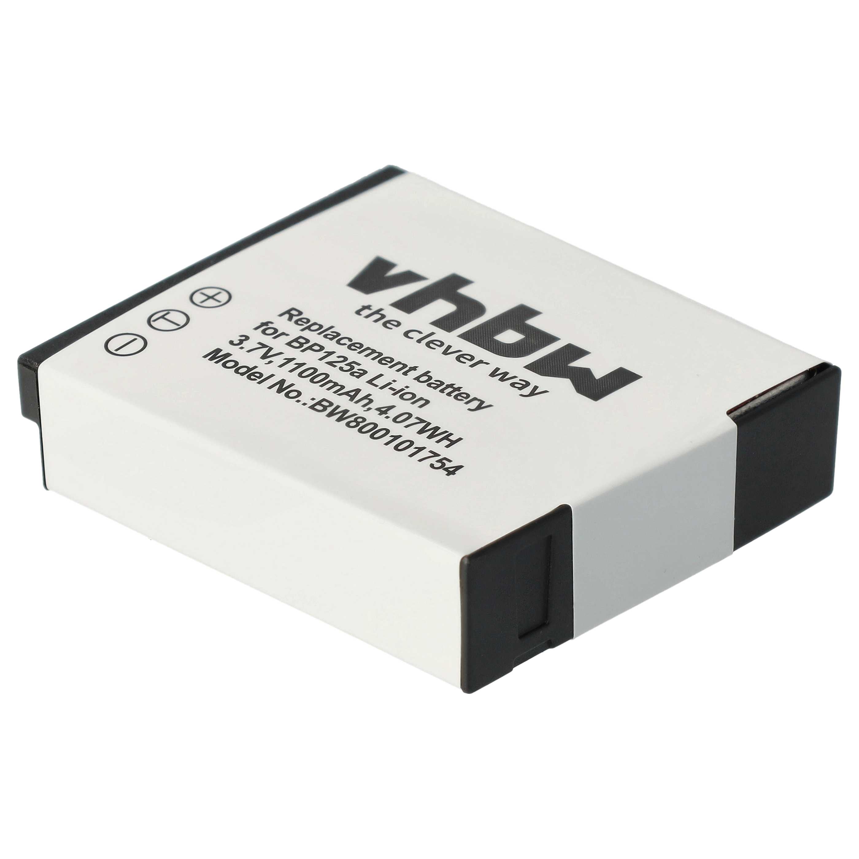 Videocamera Battery Replacement for Samsung IA-BP125A - 1100 mAh 3.6 V Li-Ion