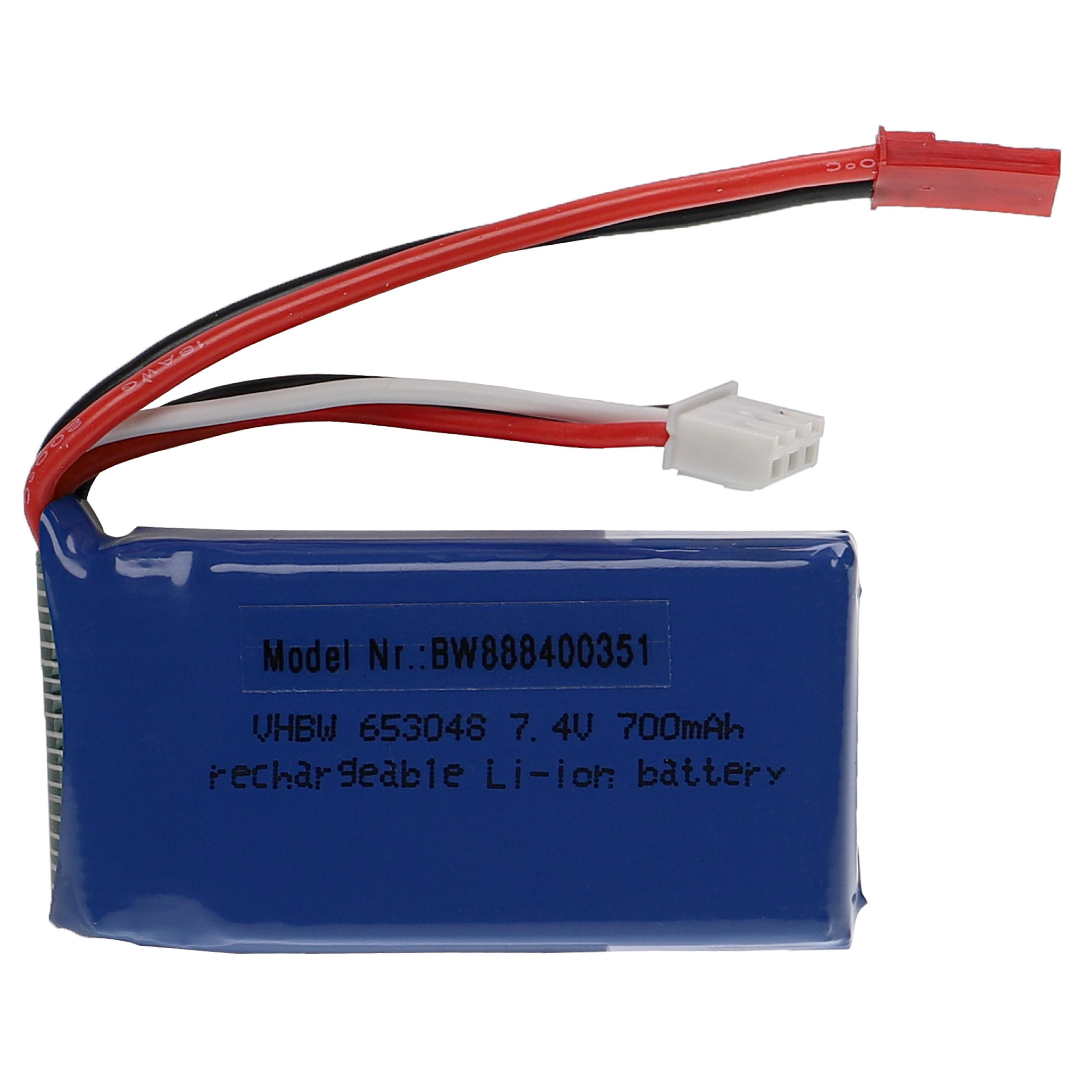 Akumulator do modeli zdalnie sterowanych RC - 700 mAh 7,4 V LiPo, BEC