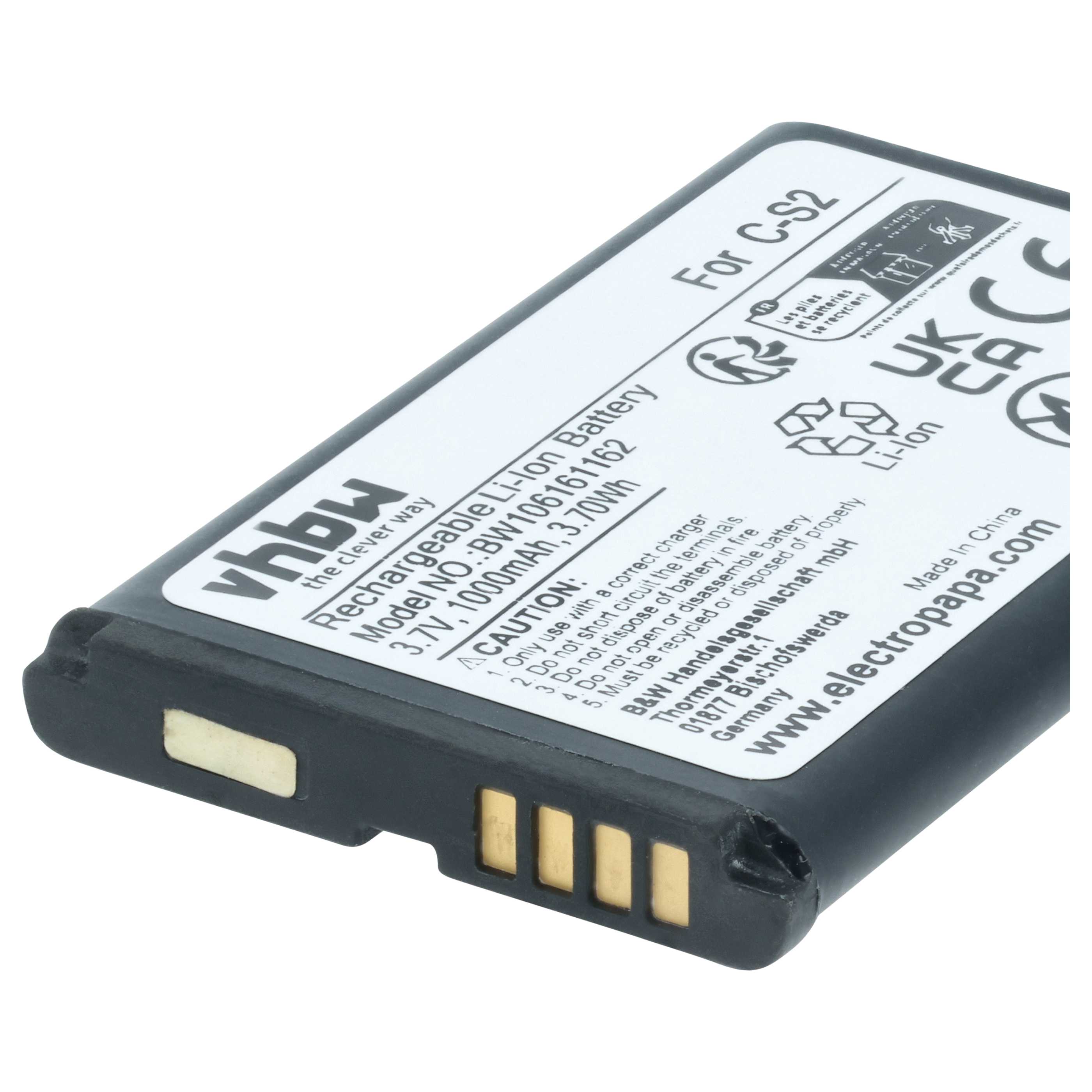 Akumulator do telefonu smartfona zamiennik BlackBerry BAT-06860-003, ACC-06860-304 - 1000 mAh 3,7 V Li-Ion
