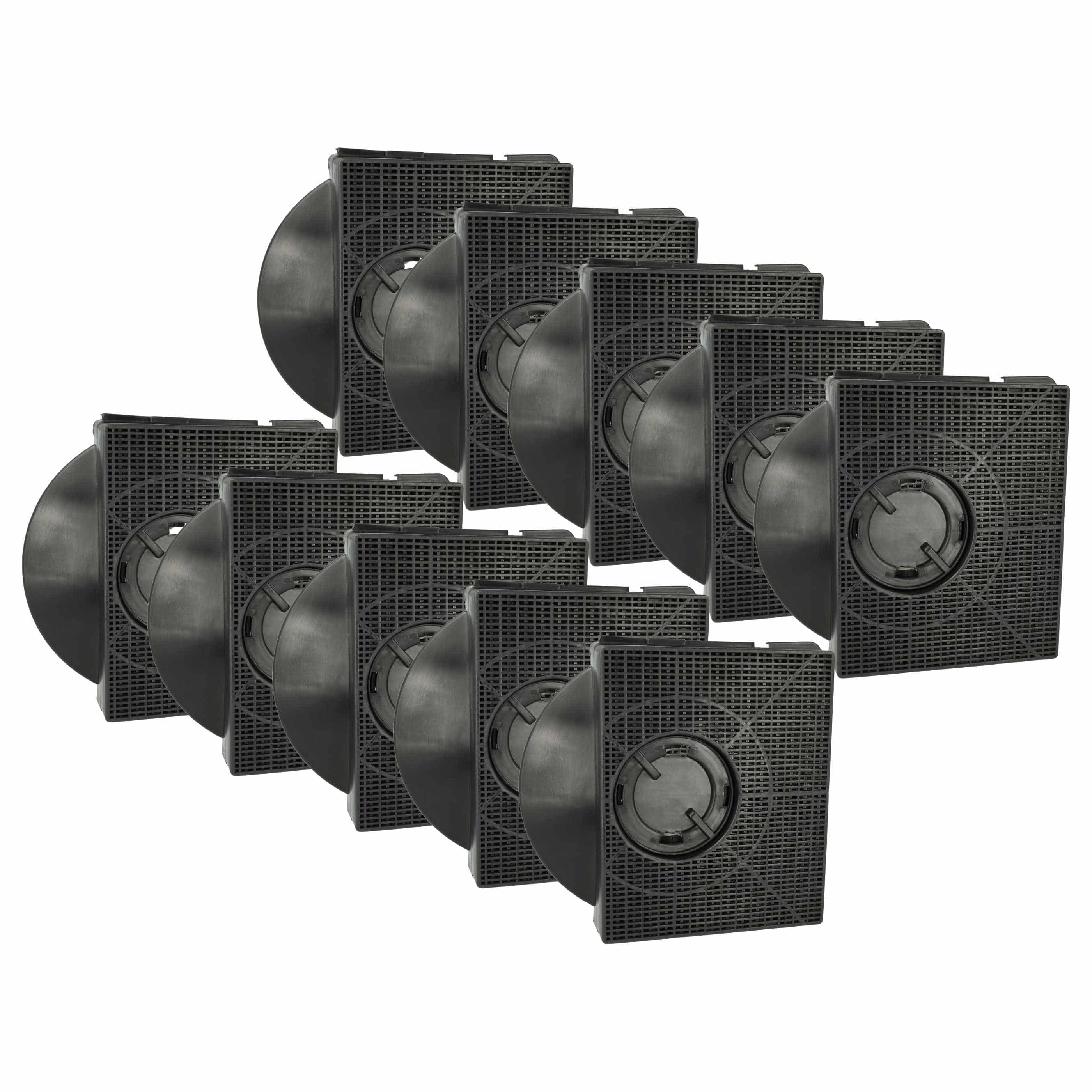 10x Filtres à charbon actif remplace AEG AS-AZKF060, 9029800555, 8718868949554, 9029793602 pour hotte Zanussi