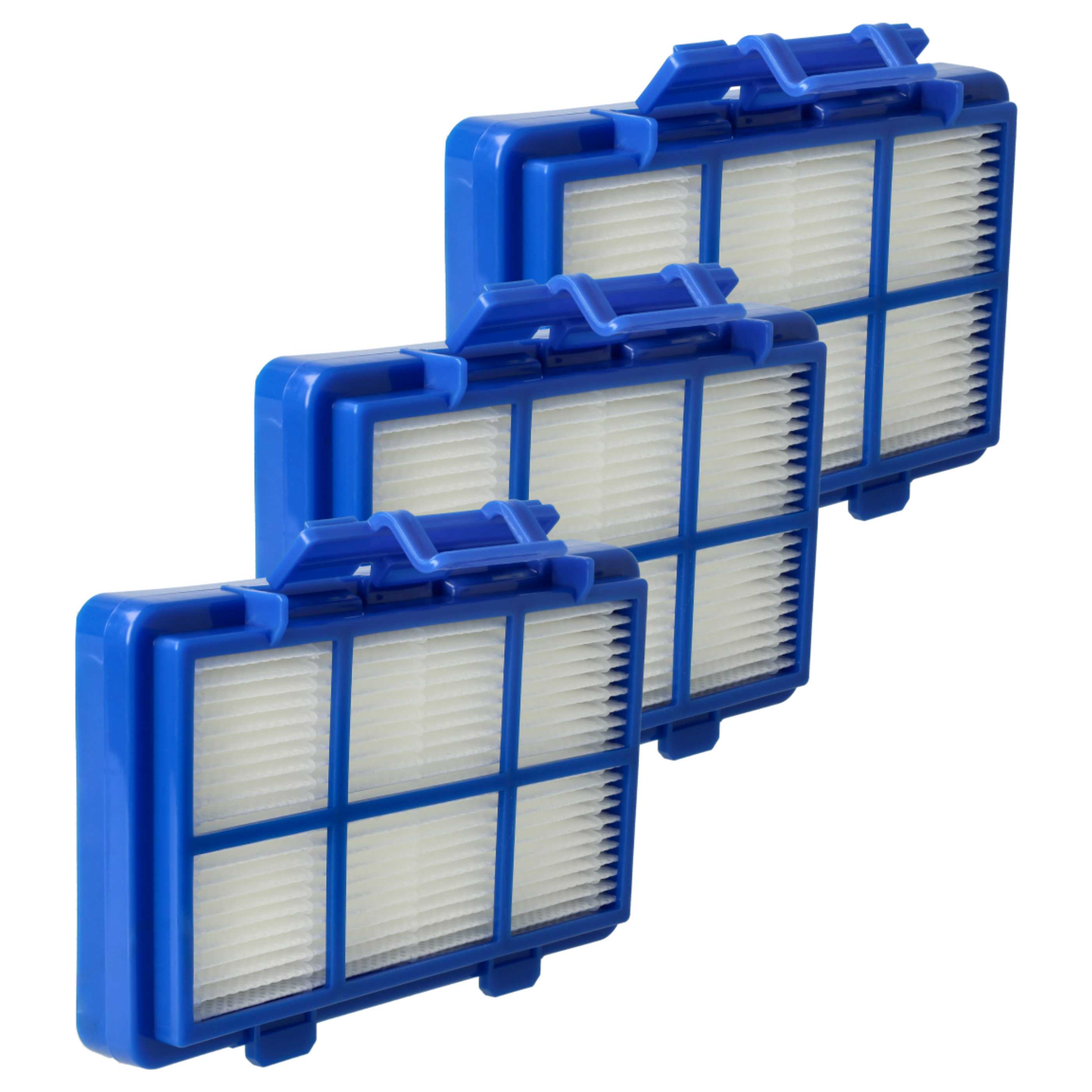 3x Filtro sostituisce Philips CP0538/01 per aspirapolvere - filtro HEPA, bianco / blu