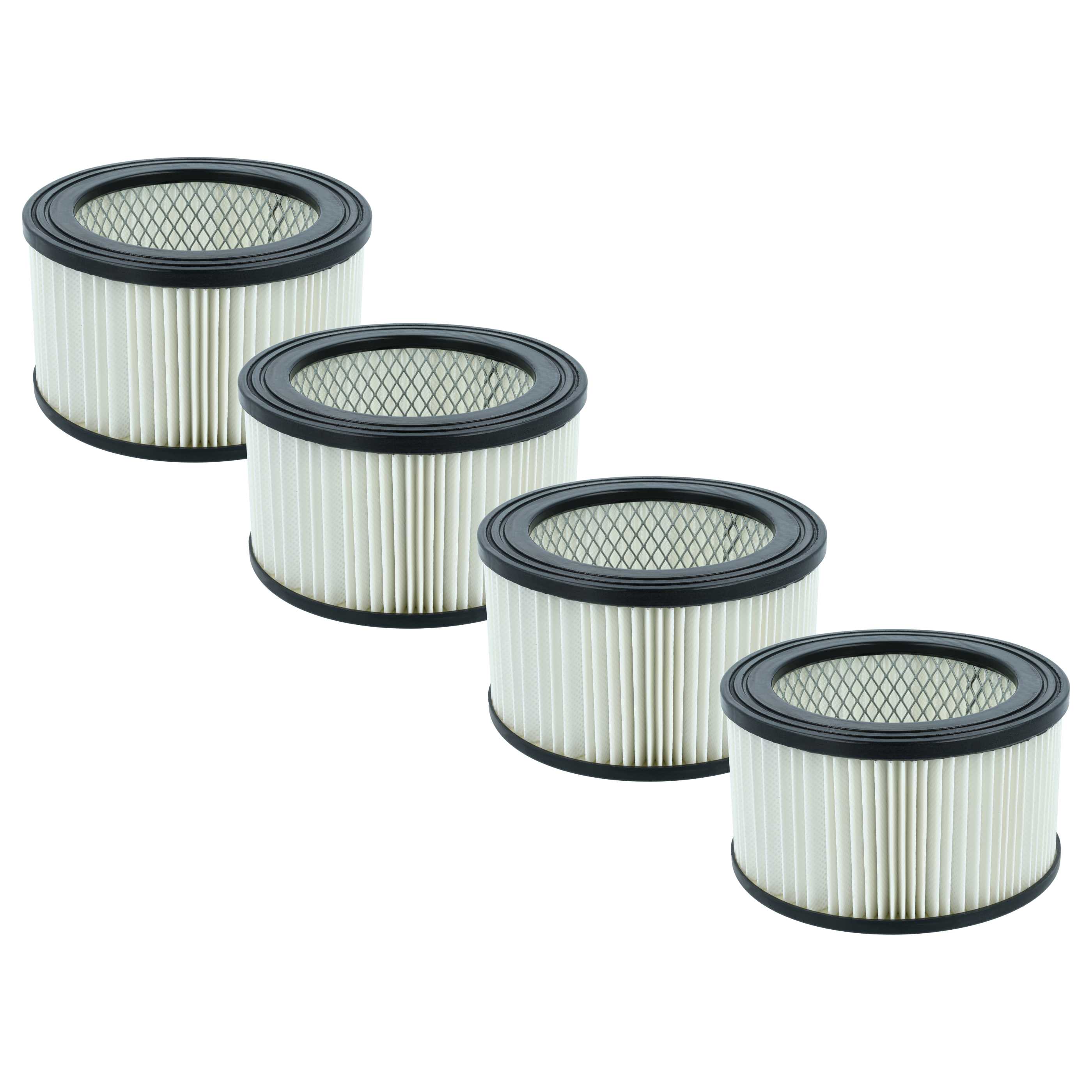 4x Filtro sostituisce Oxeo 760023 per aspiracenere PowerPlus - filtro HEPA, nero/bianco