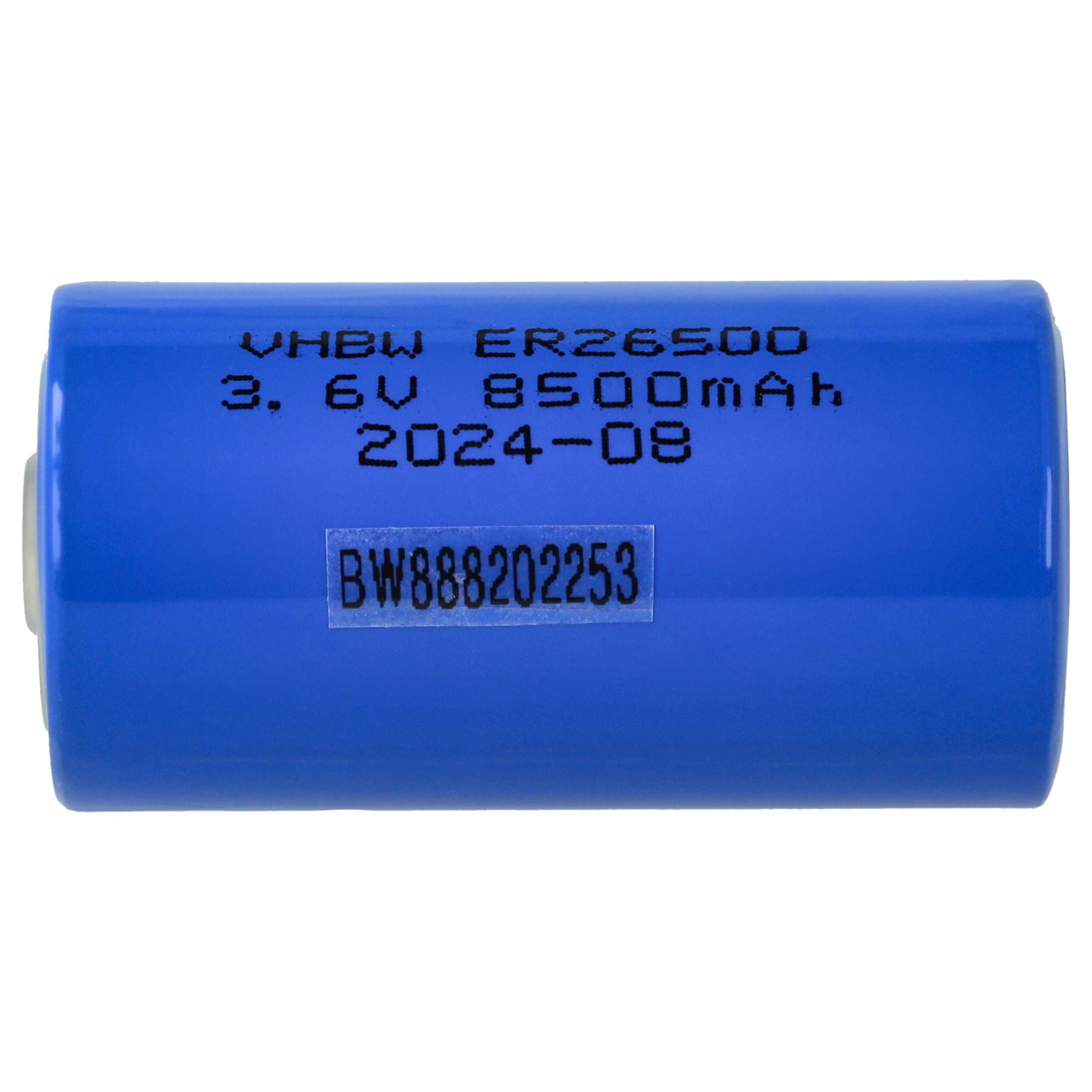 2x Bateria ER26500 (Size C) - 8500 mAh 3,6 V Li-SOCl2