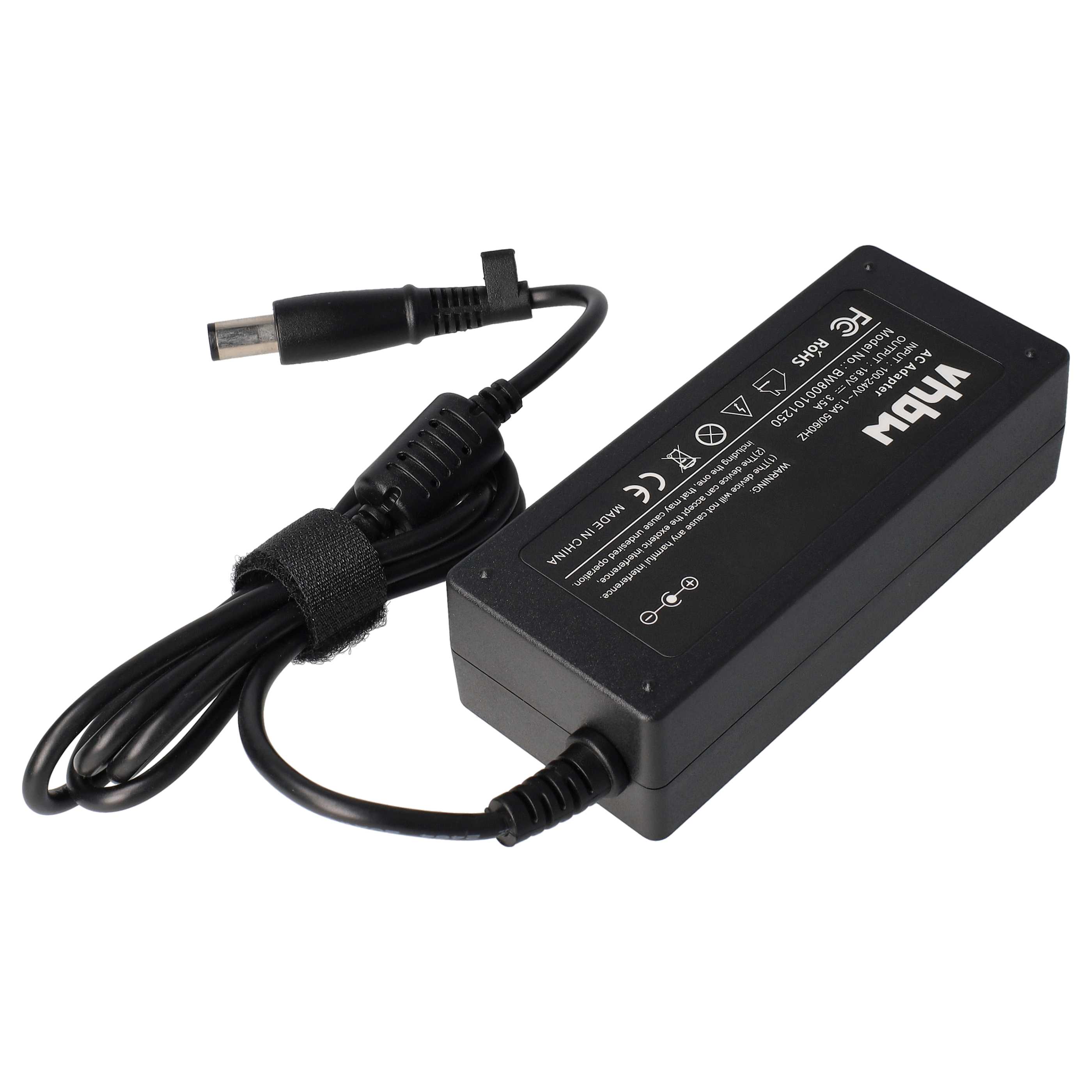 Mains Power Adapter replaces HP 382021-002, 384021-001, AP091F13LF, P/N 391173-001 for HPNotebook etc., 65 W