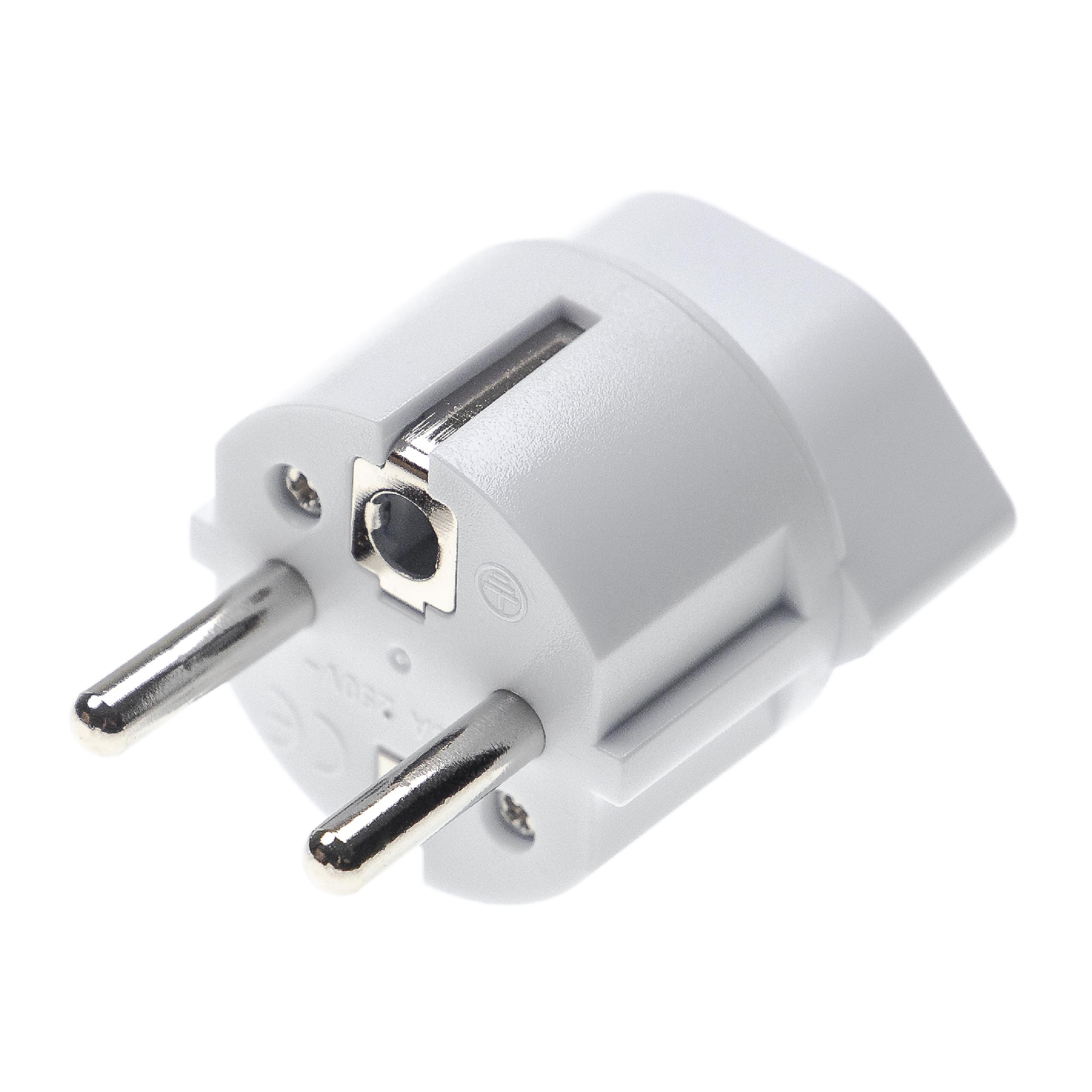 vhbw Travel Adapter Type J, SN 441011 (EU plug to Swiss socket / CH Connector System) - Travel Adapter White, 