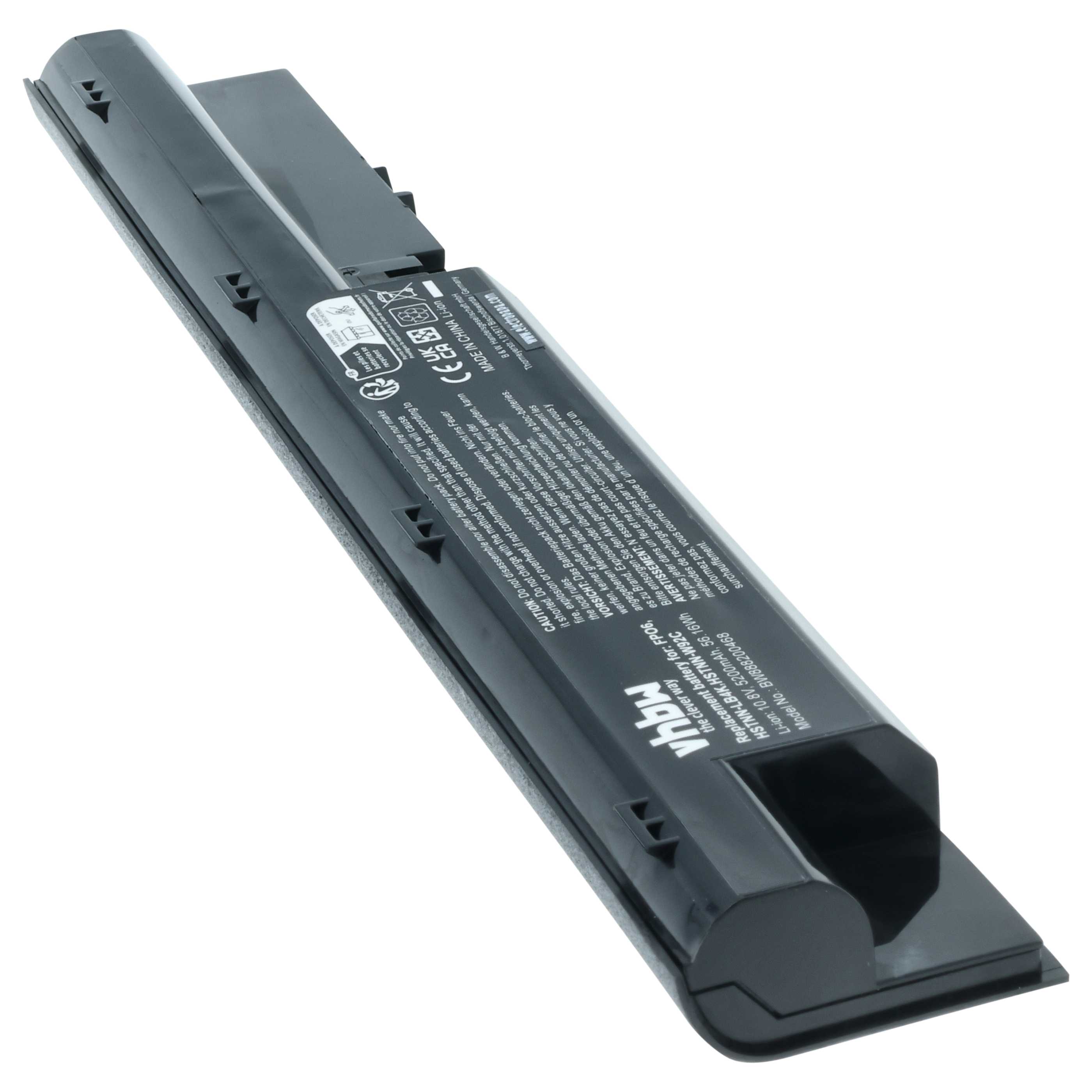 Akumulator do laptopa zamiennik HP 707616-851, 707616-141, 3ICR19/65-3 - 5200 mAh 10,8 V LiPo, czarny