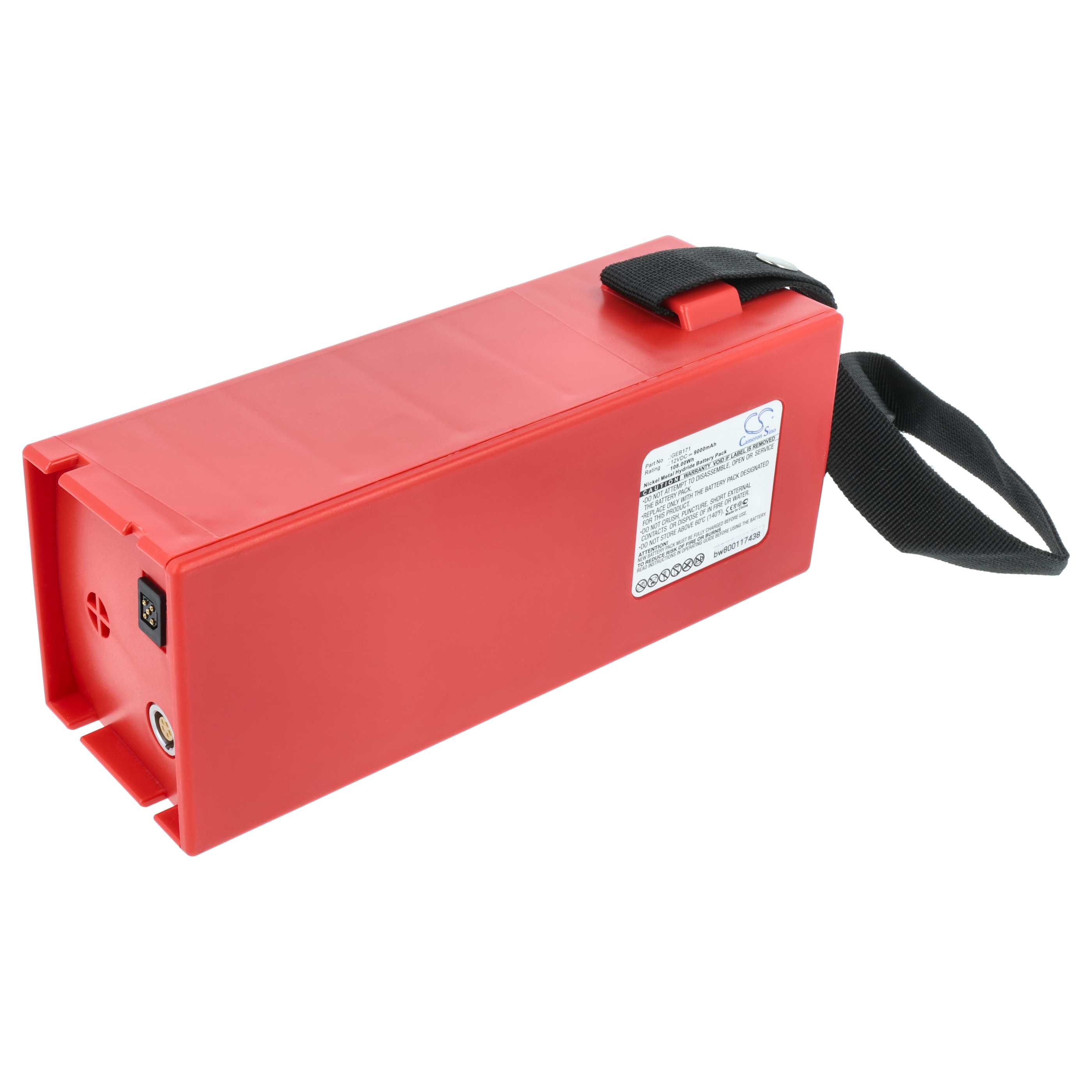 Batería reemplaza Leica GEB171 para dispositivo medición (9000 mAh, 12 V, NiMH)