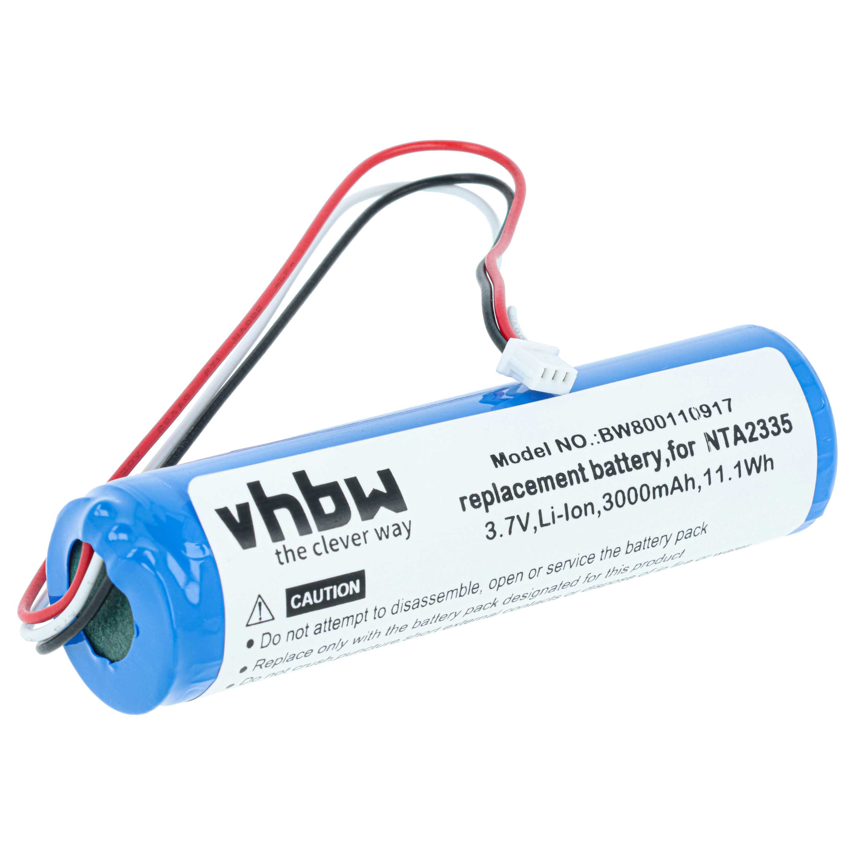 Batteria sostituisce NTA2335 per altoparlanti - 3000mAh 3,7V Li-Ion
