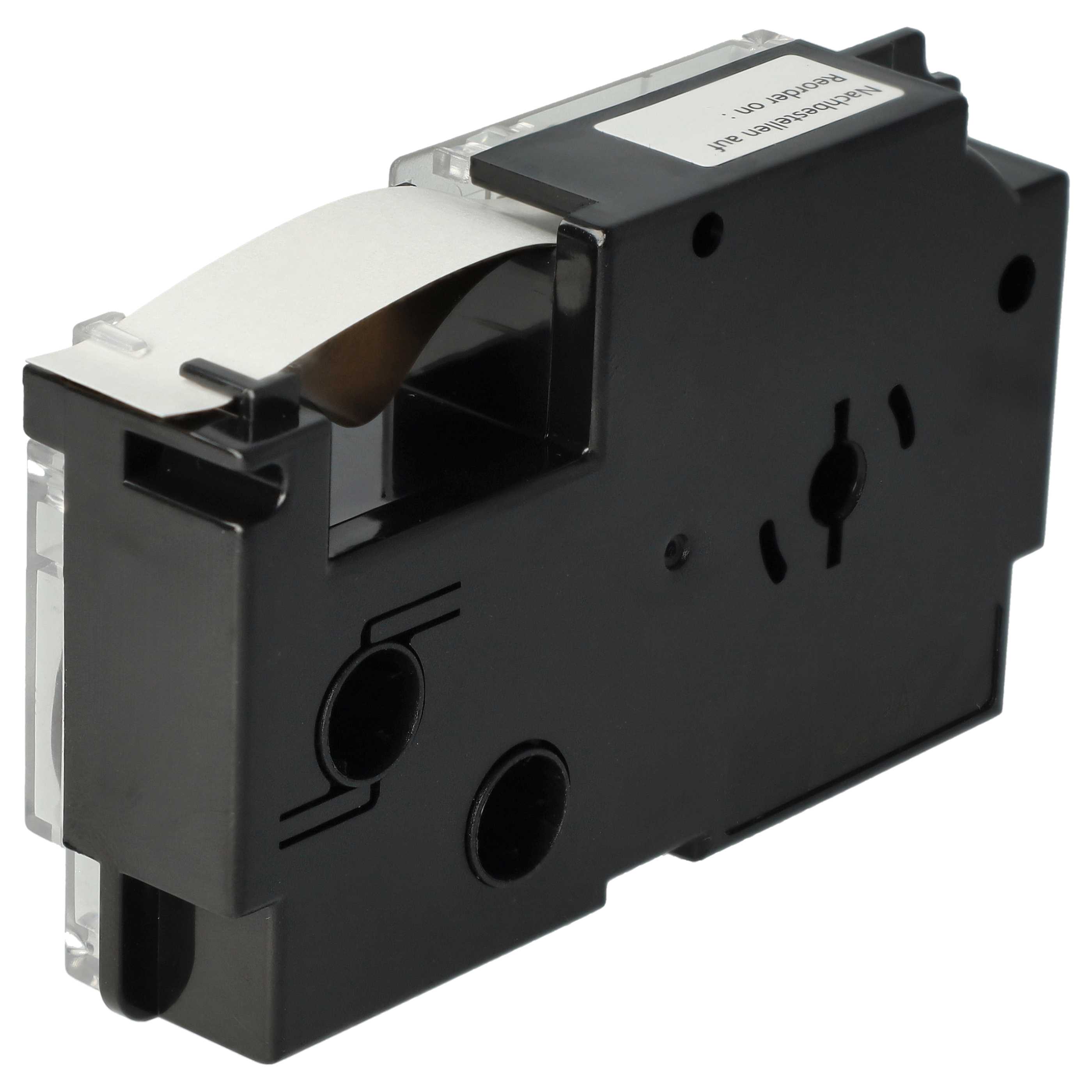Label Tape replaces Casio XR-12GD, XR-12GD1 - 12 mm Black to Gold