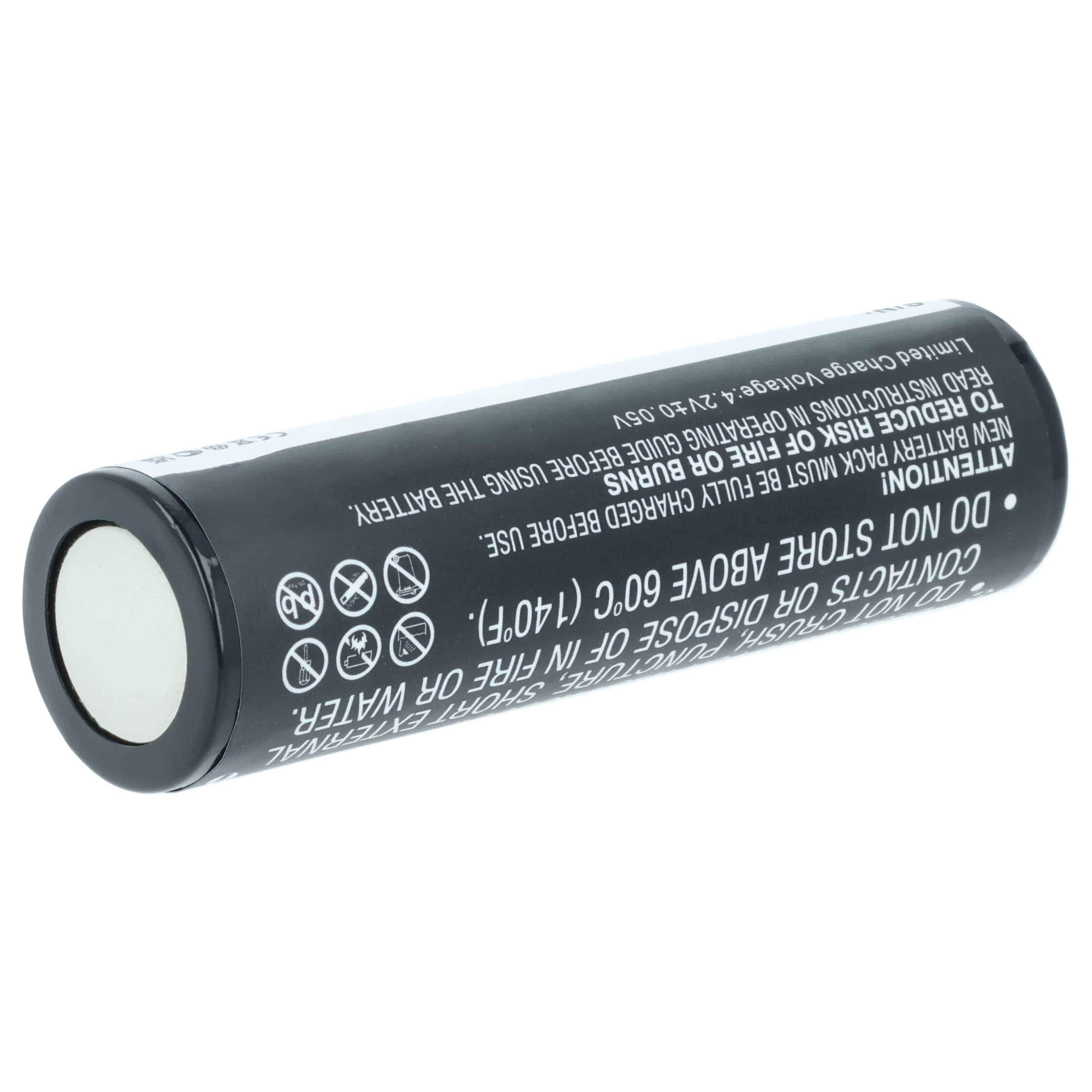 Torch - 2x Battery replaces Inova FLB-LIN-7, UR611 - 2200 mAh 3.7 V Li-Ion