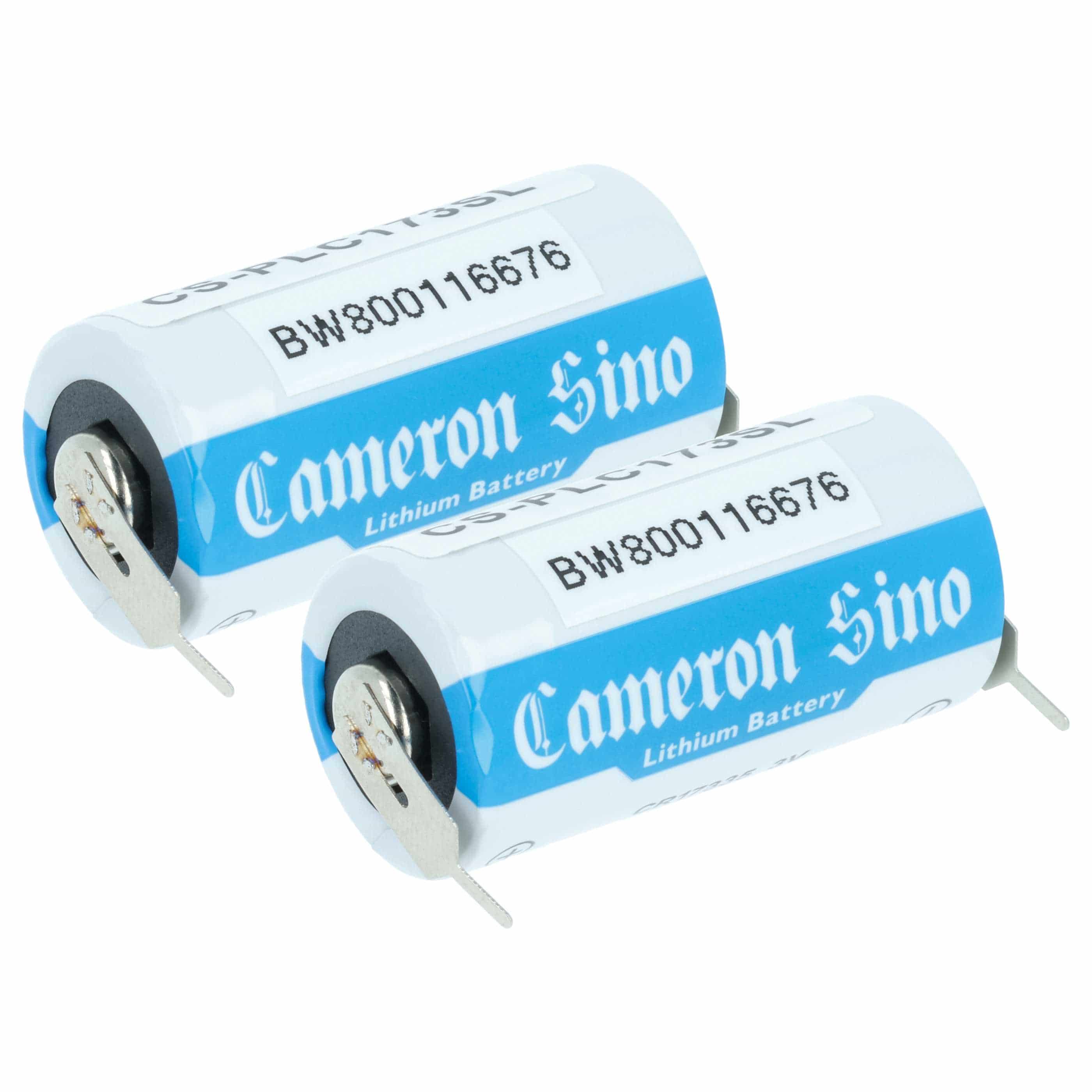 CNC Controller 2x Battery replaces Panasonic BR-2/3AG, BR17335 - 1450 mAh 3 V Li-MnO2