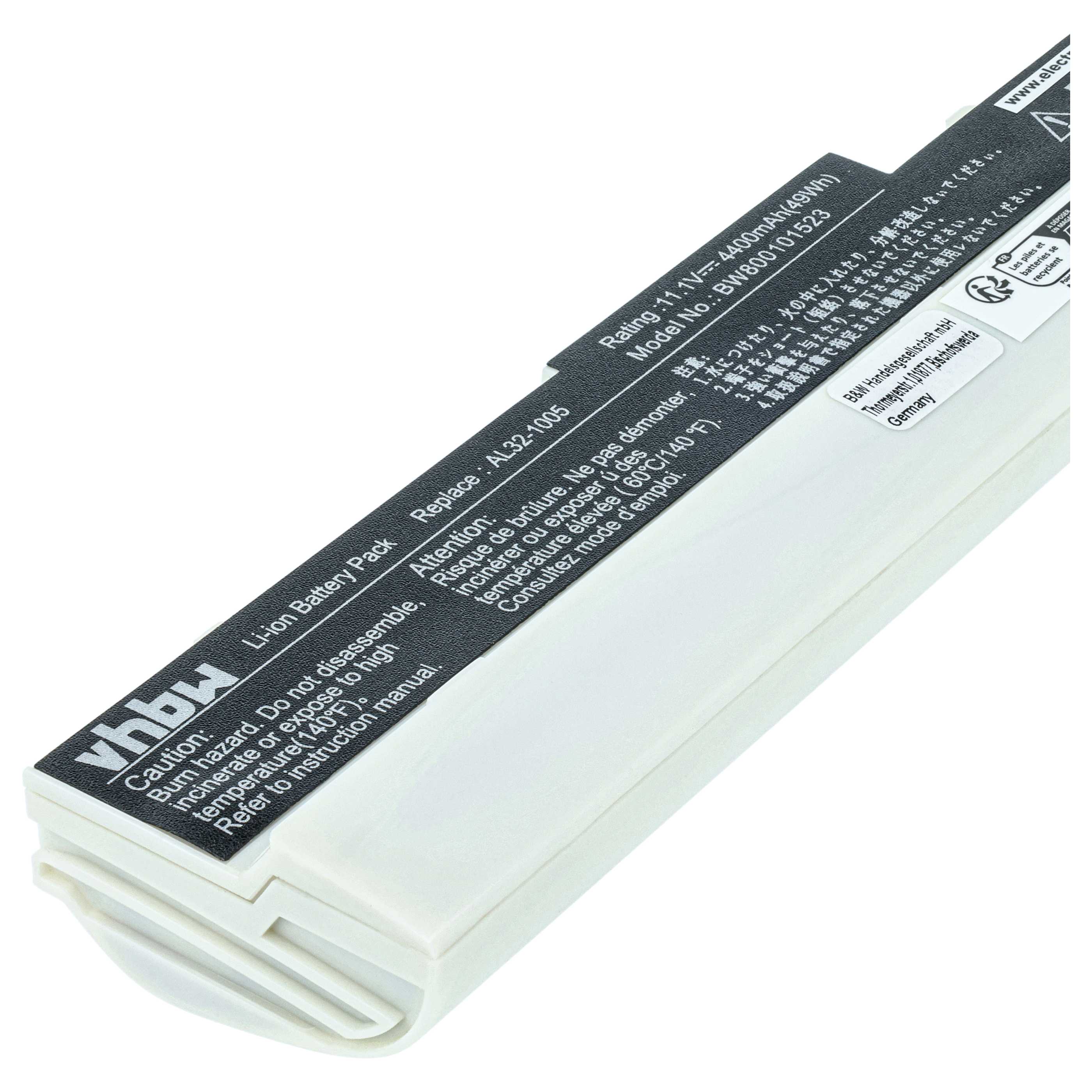 Akumulator do laptopa zamiennik Asus 70-OA1B1B2100, 0B20-00KA0AS - 4400 mAh 11,1 V Li-Ion, biały