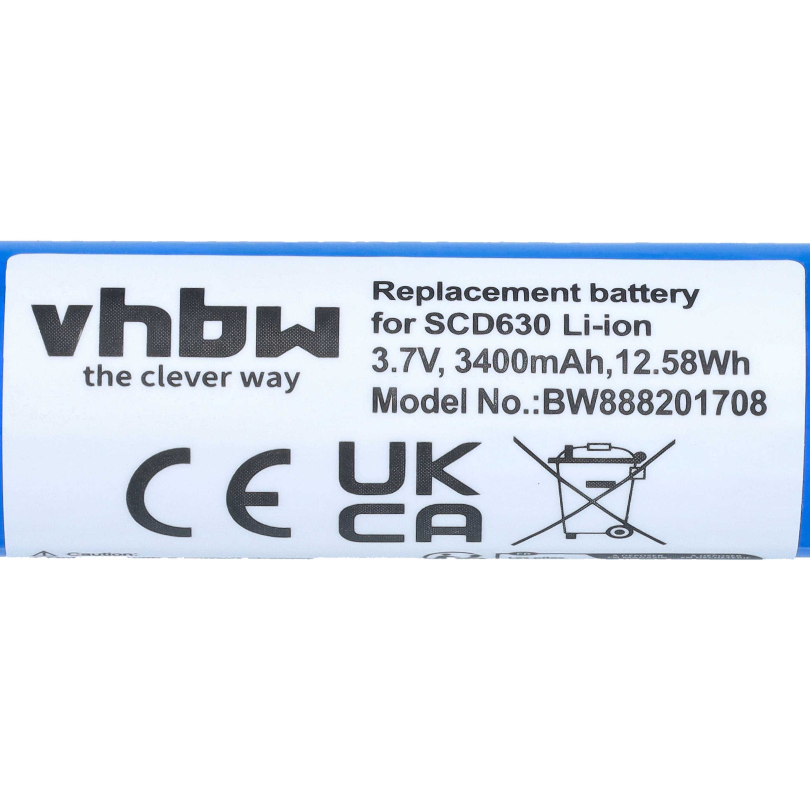 Batería recargable reemplaza Philips NTA3459-4, NTA3460-4 para vigilabebés - 3400 mAh 3,7 V Li-Polímero