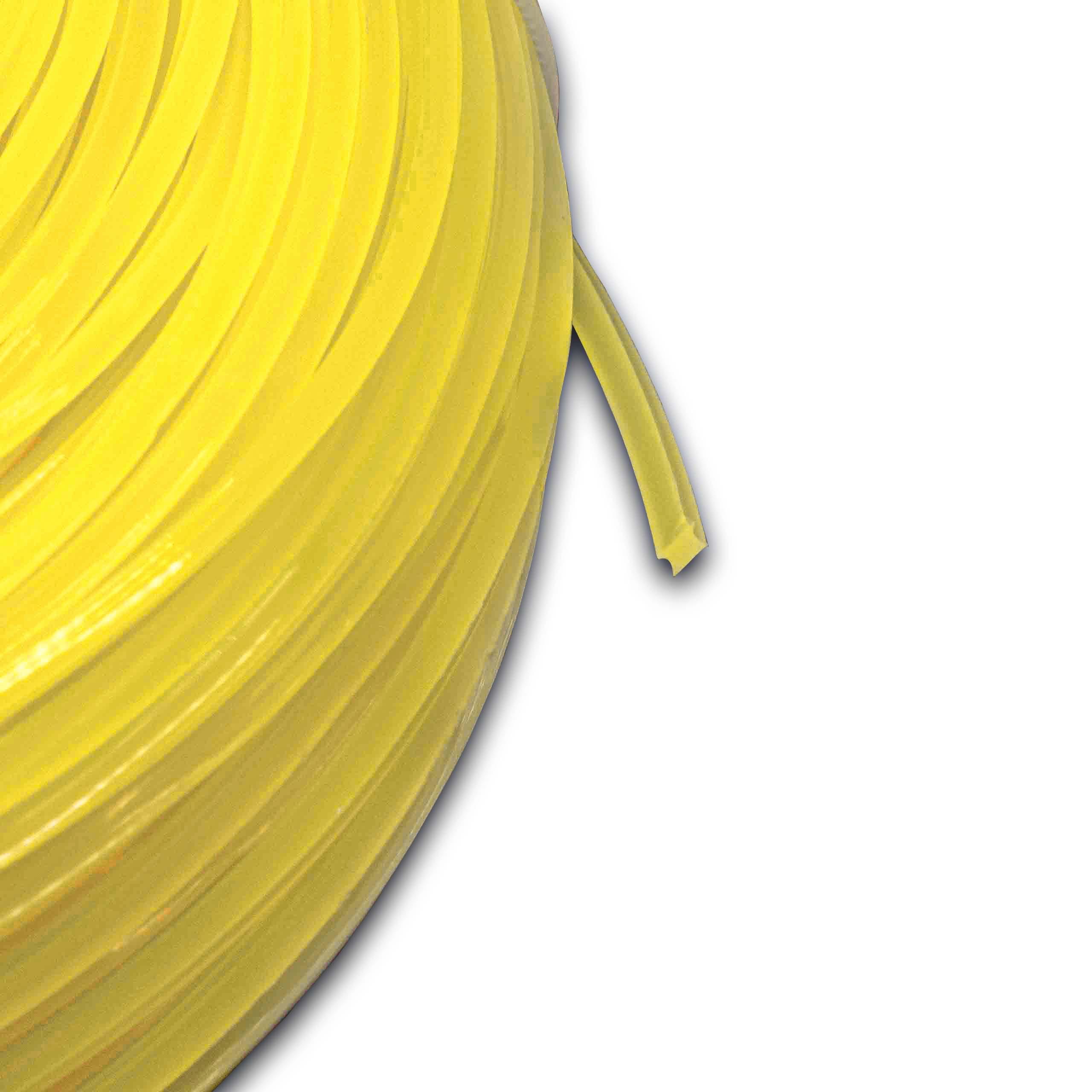Fil pour débroussailleuse, tondeuse Bosch, Makita - Fil de coupe, jaune, 2,4 mm x 88 m, carré