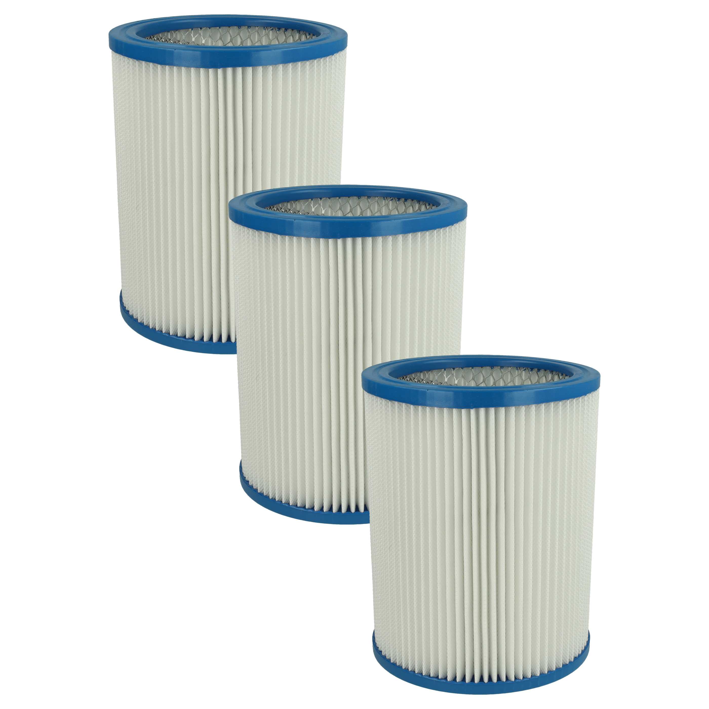 3x Filtercartridge filter replaces Fein 31322765009, 4014586261454 for Fein Vacuum Cleaner, white