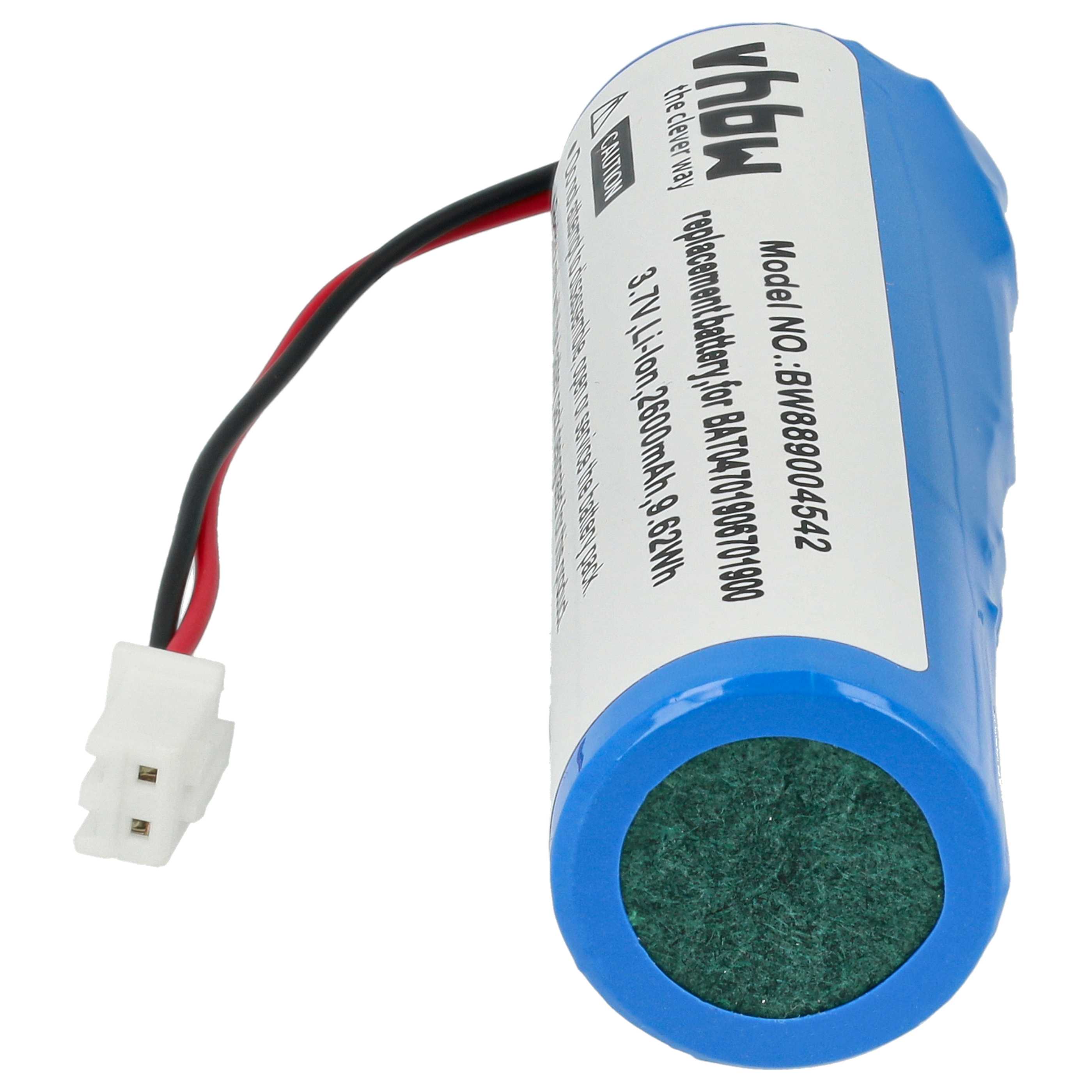 Batterie (5 pcs.) remplace Zafferano 8052536910881, BAT04701906701900 Zafferano - 2600mAh 3,7V Li-ion