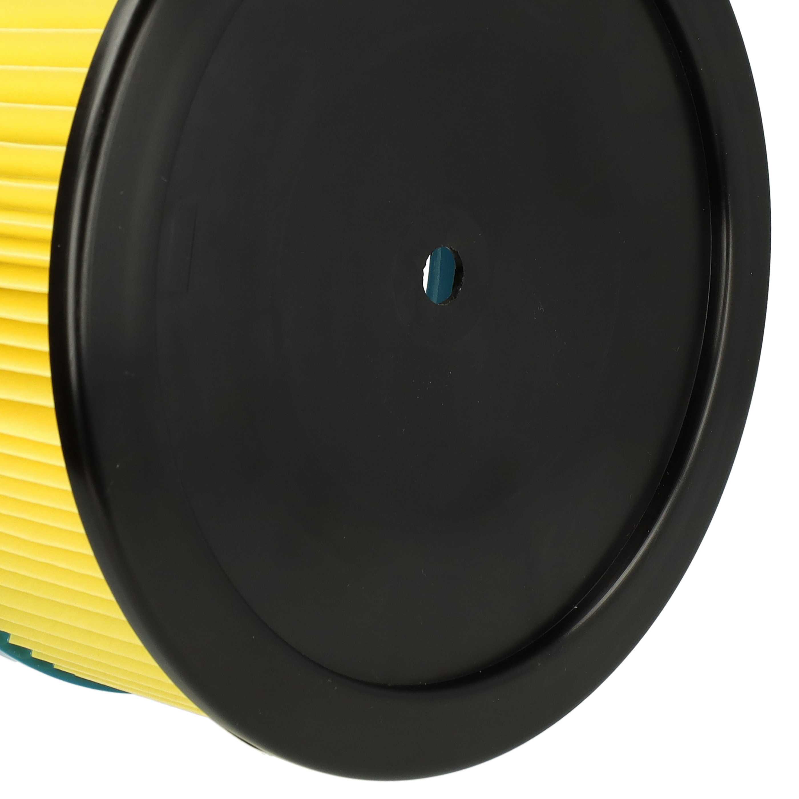 3x cartridge filter replaces Metabo 631753000 for Hitachi Vacuum Cleaner, black / blue / yellow
