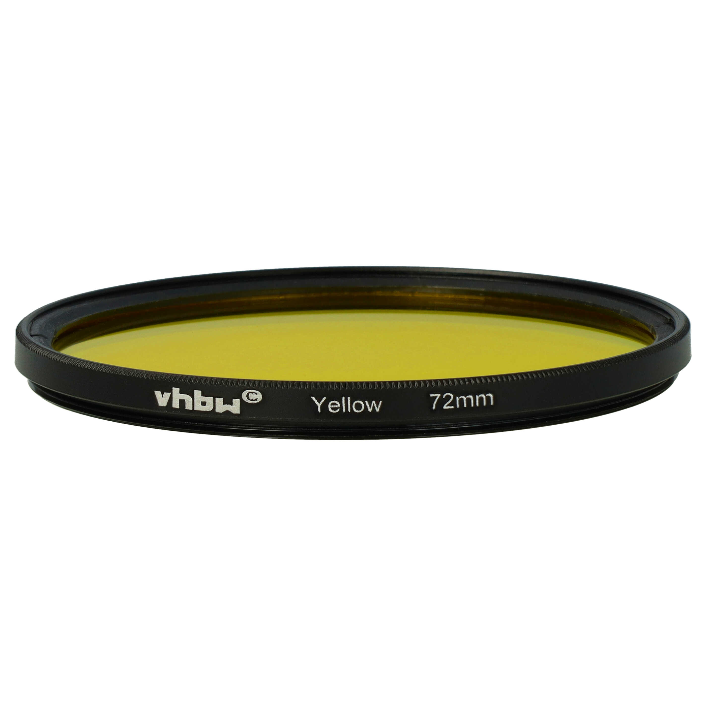 Filtre de couleur jaune pour objectifs d'appareils photo de 72 mm - Filtre jaune