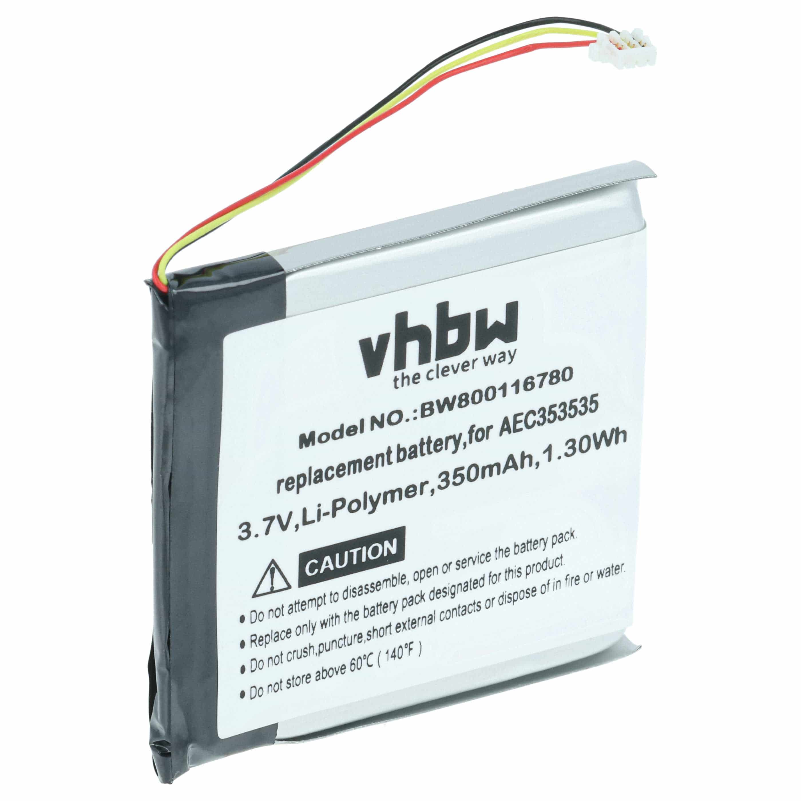 Akumulator do słuchawek bezprzewodowych zamiennik Beats AEC353535 - 350 mAh 3,7 V LiPo