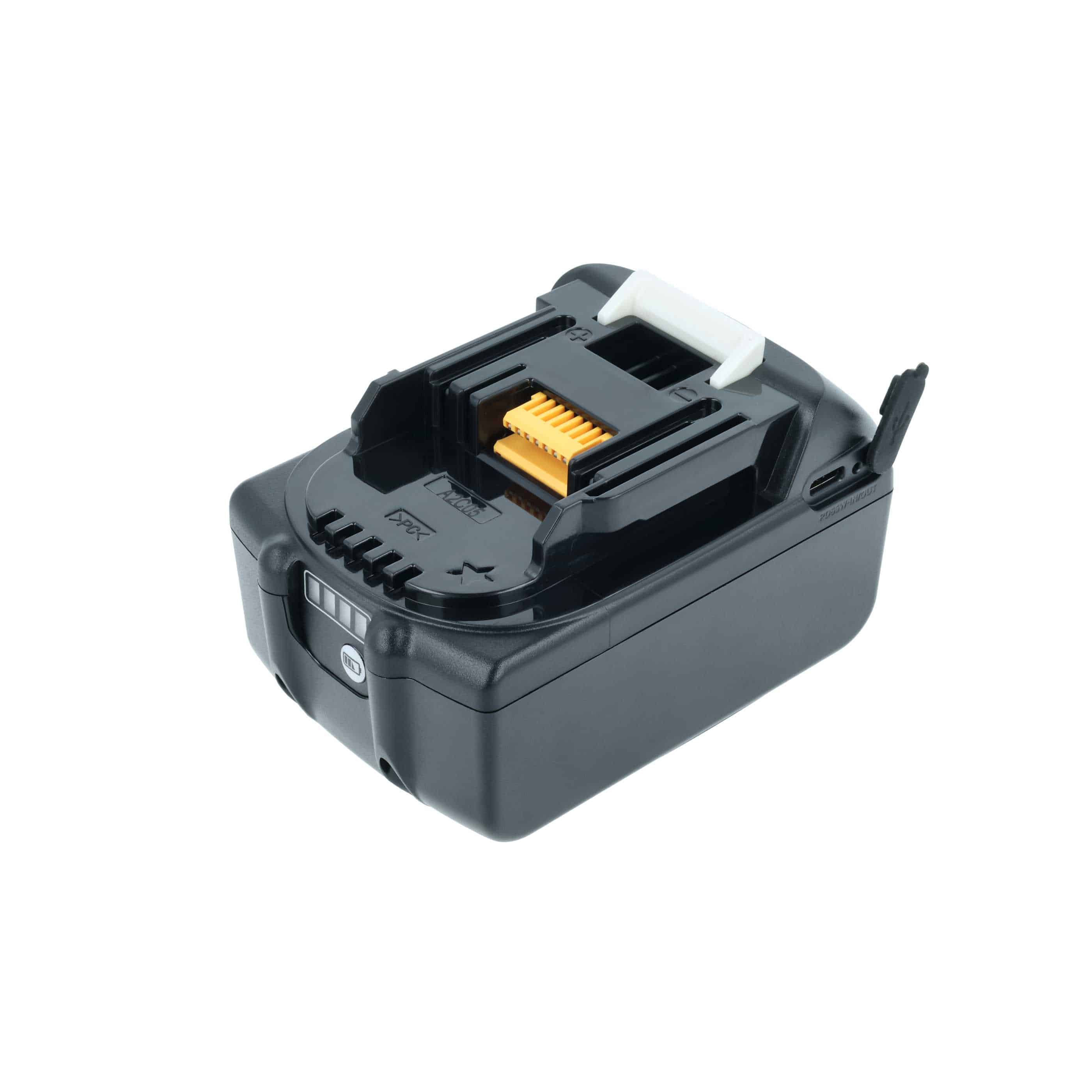 Batería para herramienta reemplaza Makita BL1860B - 5000 mAh, 18 V, Li-Ion