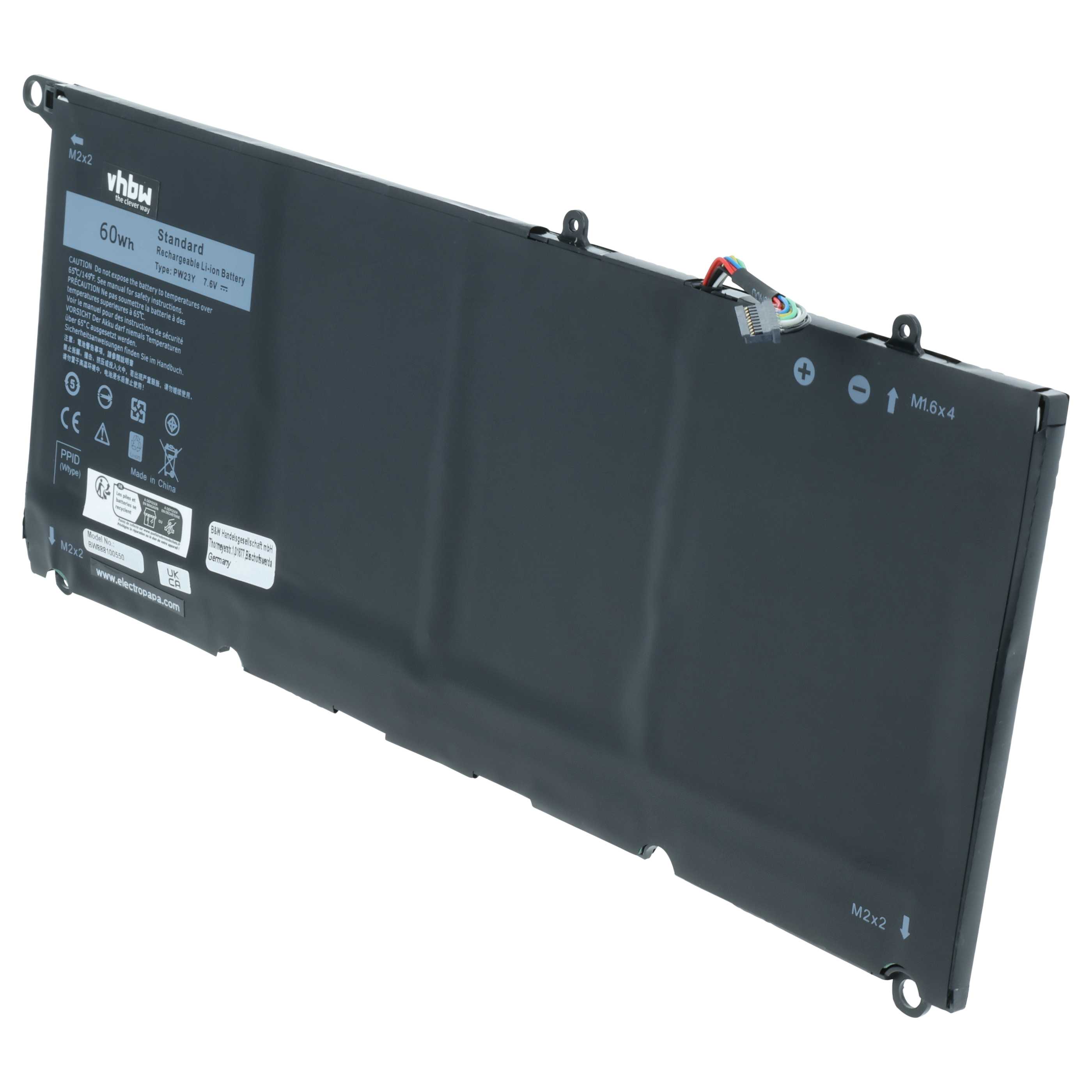 Akumulator do laptopa zamiennik Dell TP1GT, 0RNP72, PW23Y, RNP72 - 7850 mAh 7,6 V LiPo