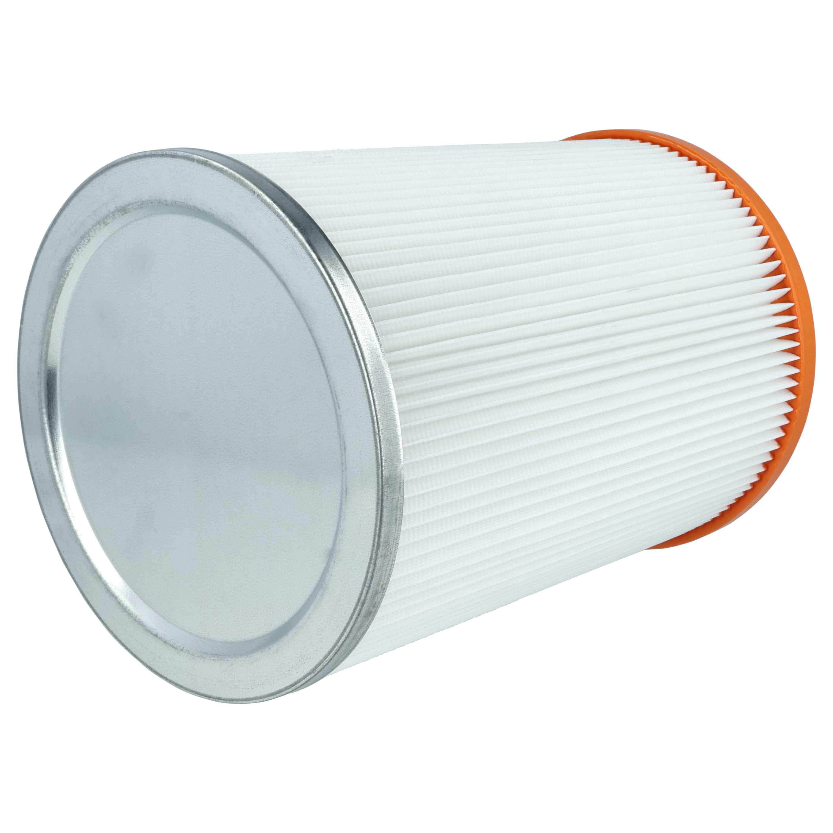 2x Filtercartridge filter replaces Nilfisk R 637/1 for WAP Vacuum Cleaner, orange / white