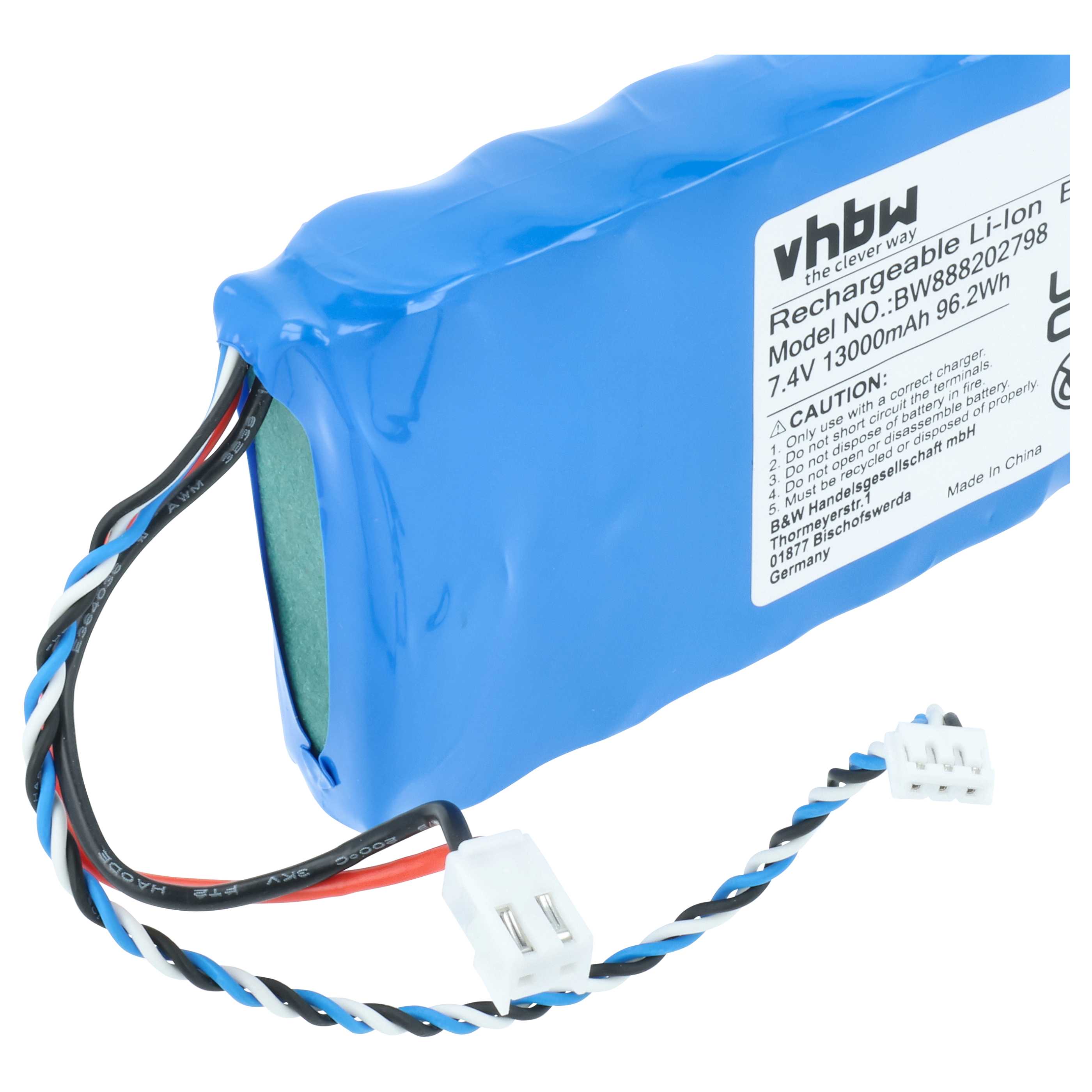 Batería reemplaza Promax CB-083 para dispositivo medición (13000 mAh, 7,4 V, Li-Ion)
