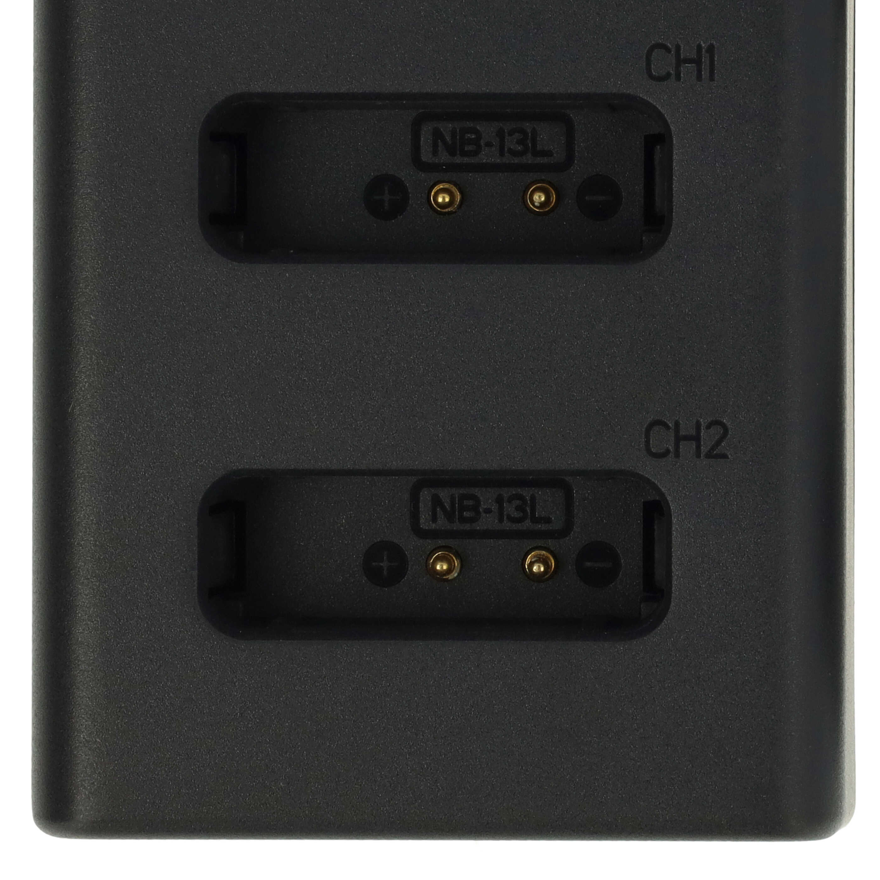 Chargeur Micro-USB + USB-C + câble Micro-USB pour appareil photo Canon PowerShot SX620HS, G7X MARK 2, G7X II, 