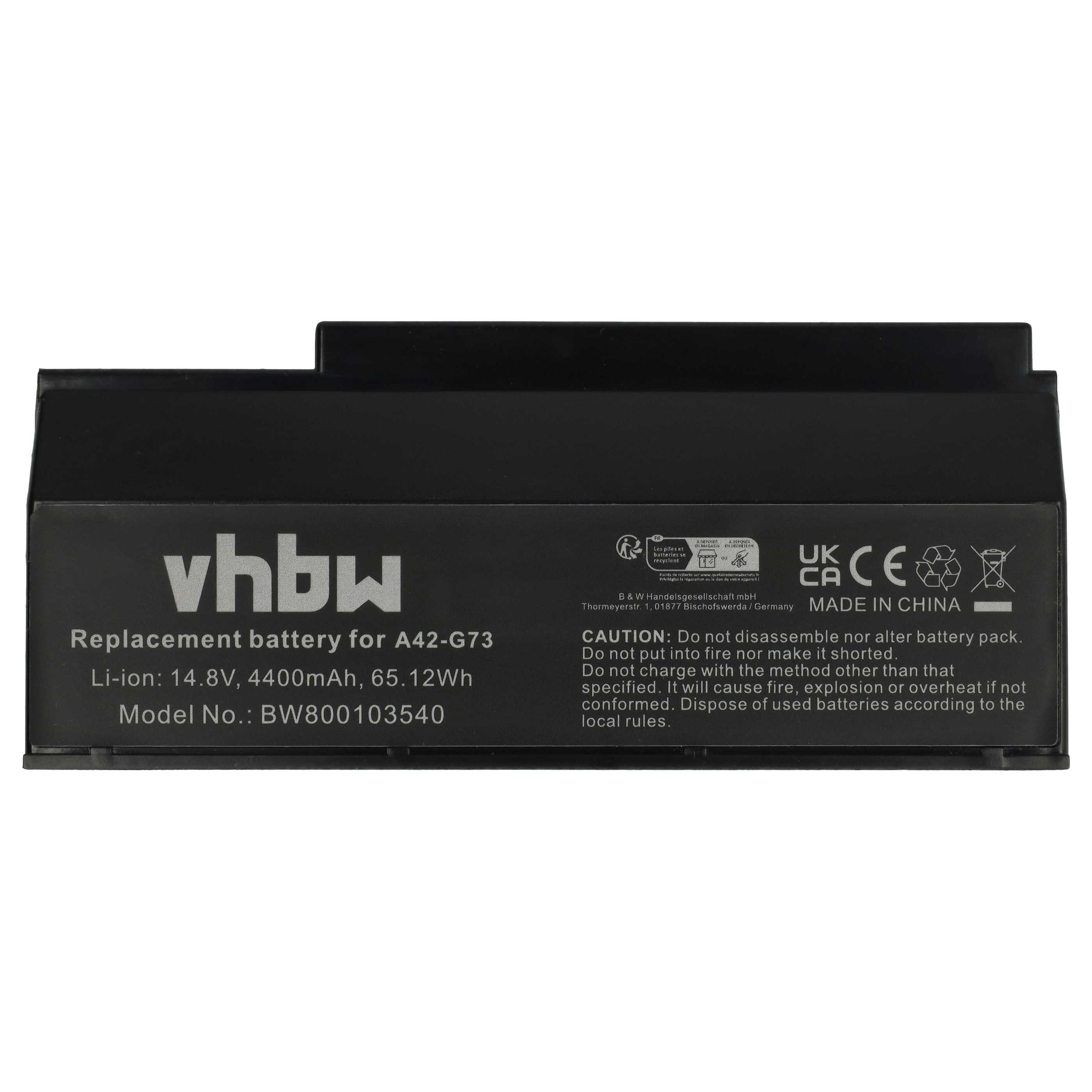 Akumulator do laptopa zamiennik Asus 07G016DH1875, 70-NY81B1000Z - 4400 mAh 14,8 V Li-Ion, czarny