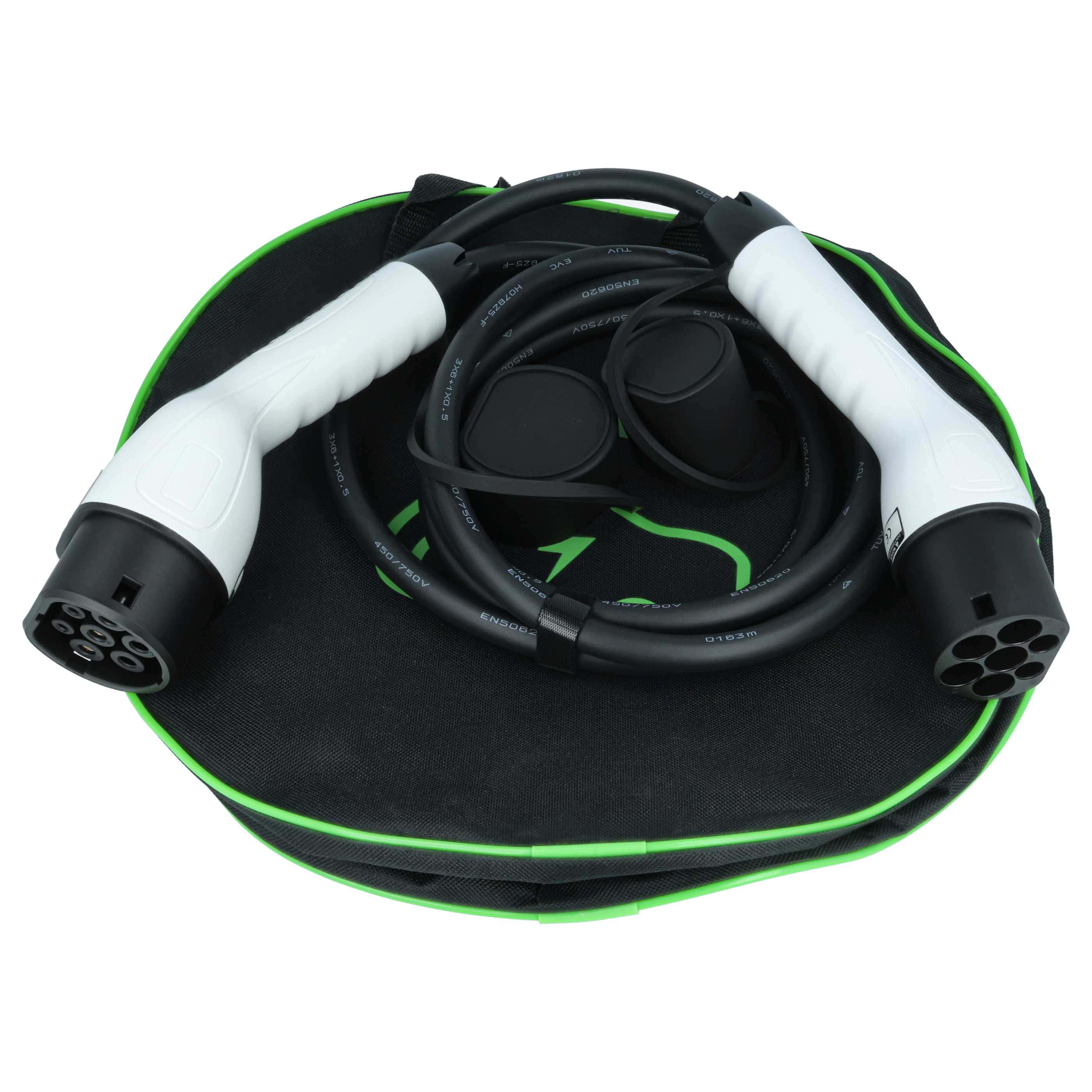 Charging Cable - Type 2 to Type 2 Cable, Single-Phase, 32 A, 7 kW, 3 m