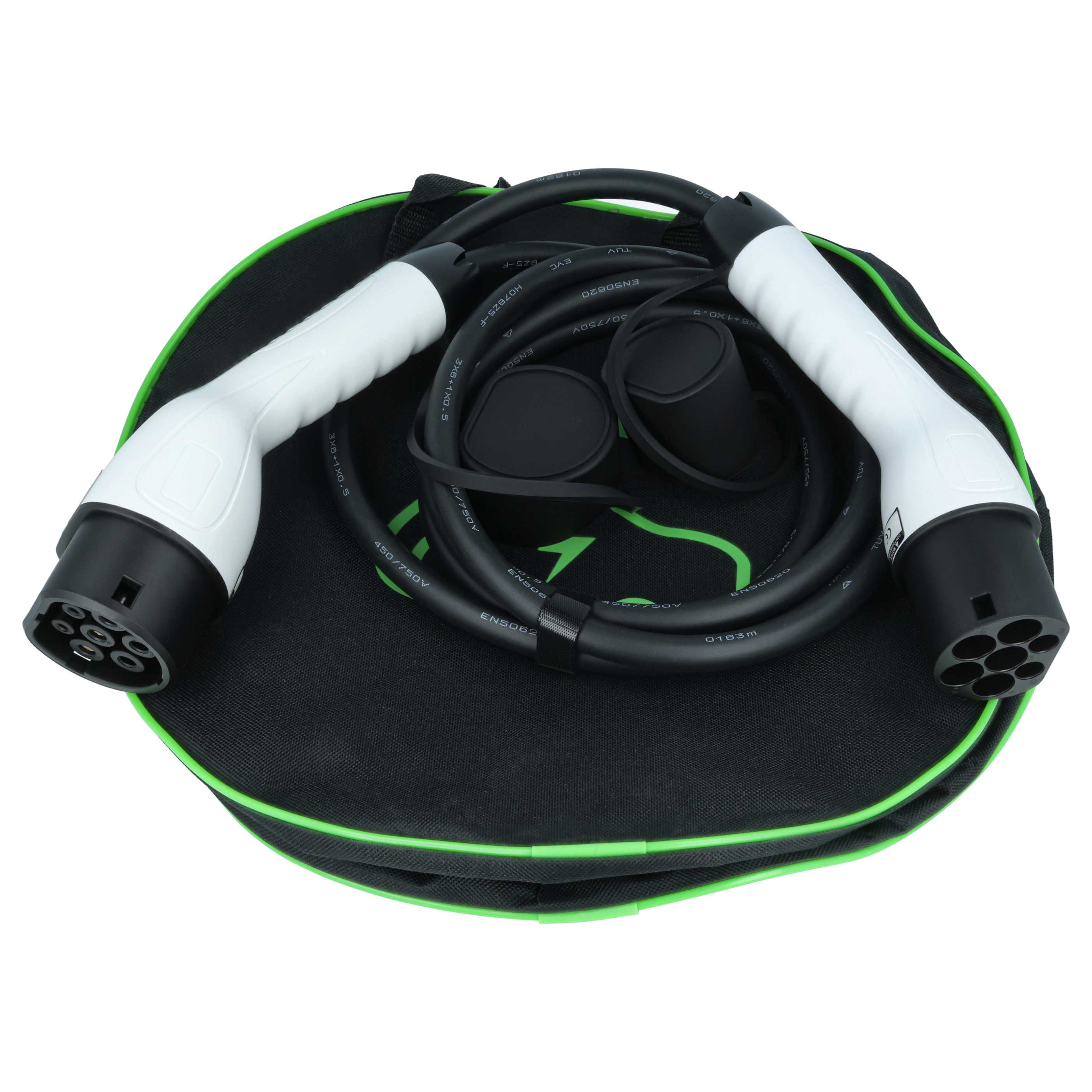 E-Auto Ladekabel Typ 2 zu Typ 2 - 32 A 1-phasig, 7 kW Mode 3, 3 m