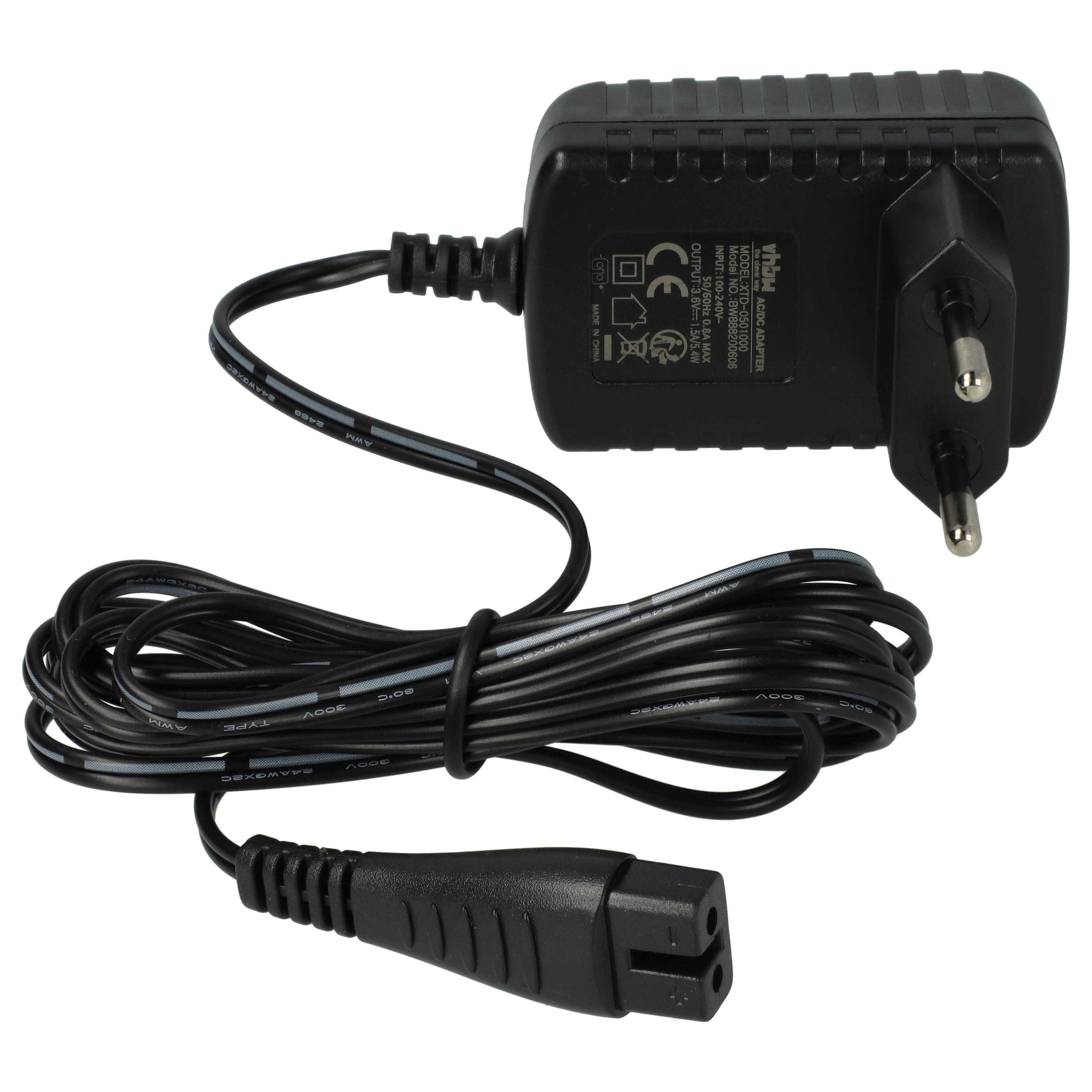 Mains Power Adapter suitable for Panasonic ER-1611 Electric Hair Trimmer - 7.6 cm