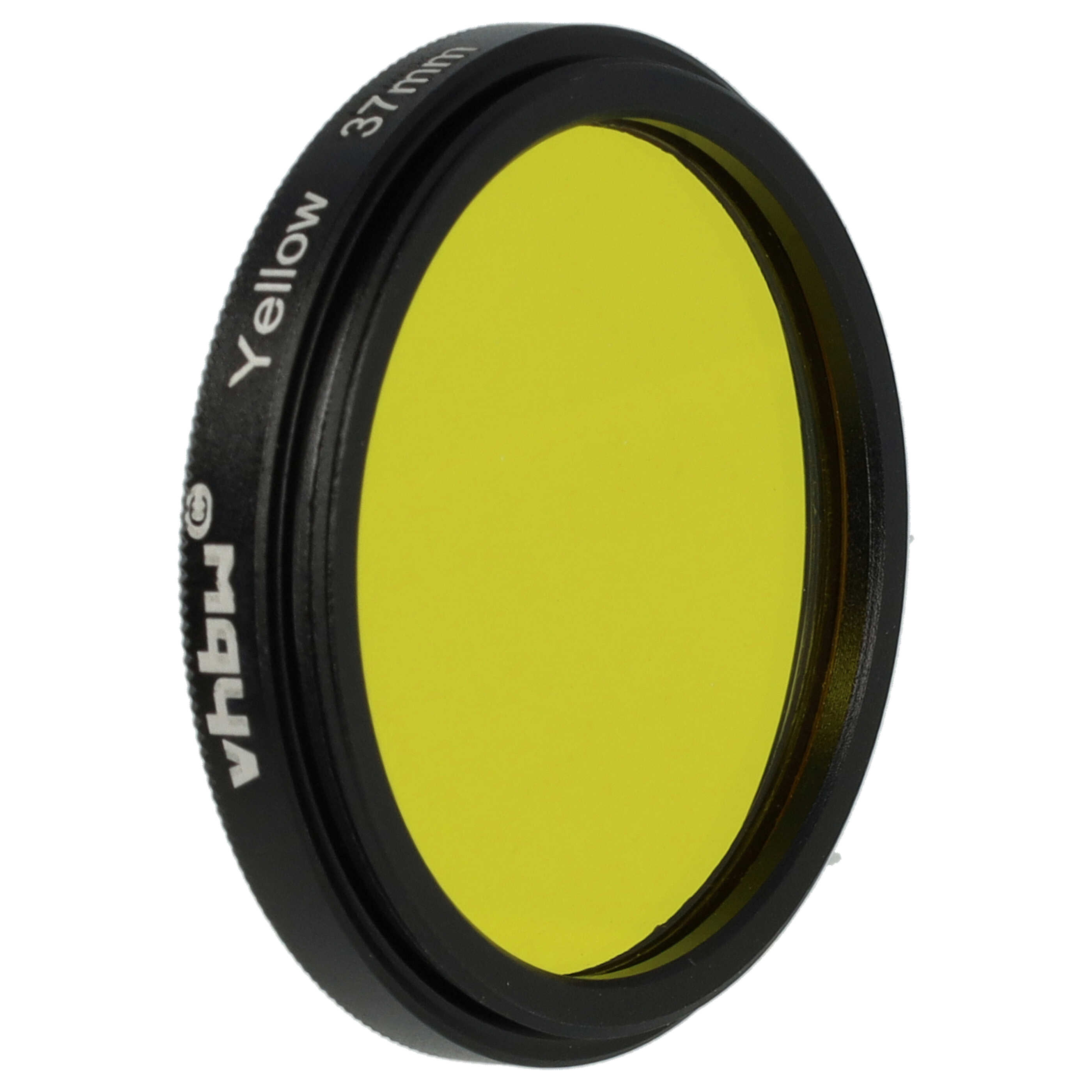 Filtre de couleur jaune pour objectifs d'appareils photo de 37 mm - Filtre jaune
