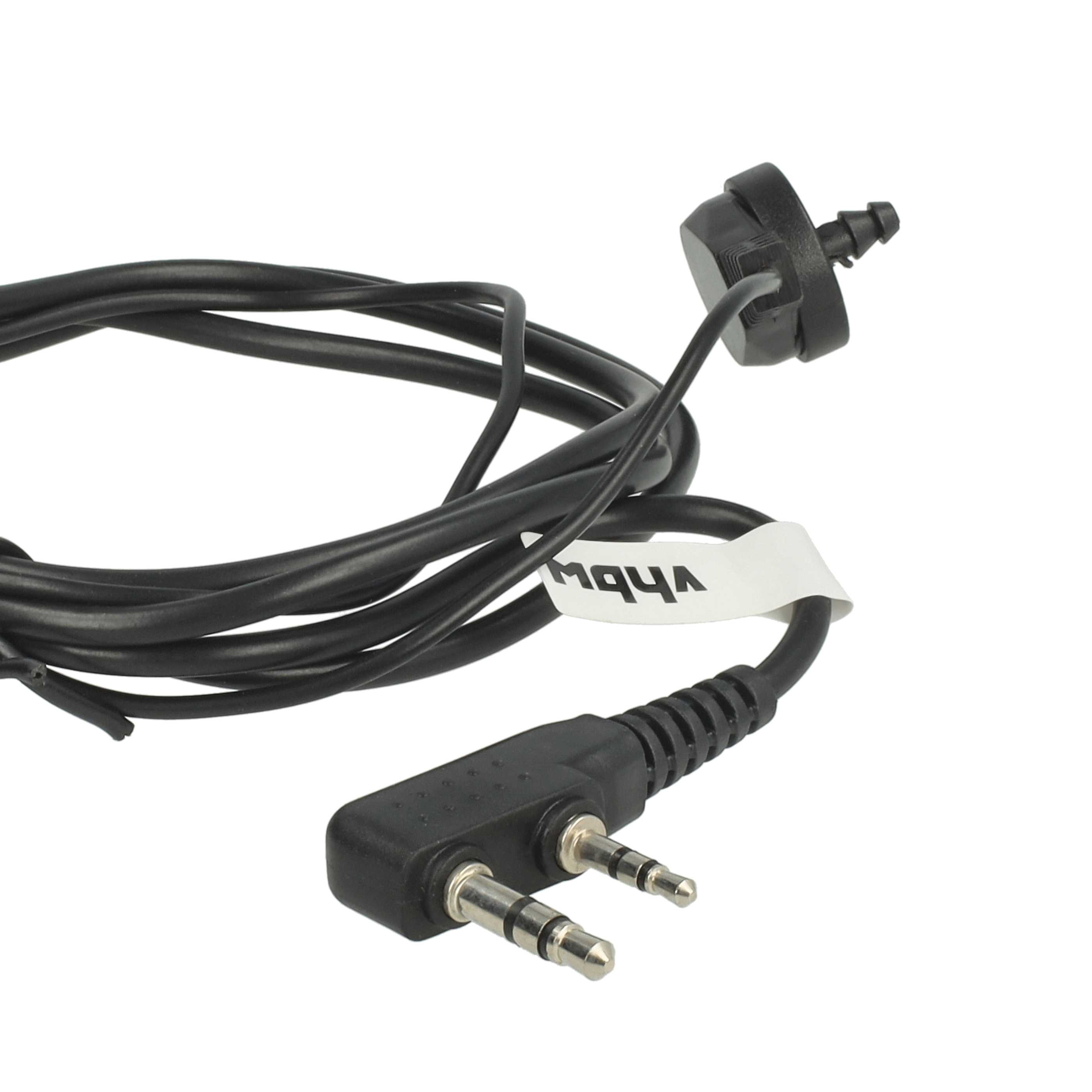 5x Oreillette de talkie-walkie pour Kenwood / Baofeng Pro-Talk et autres - Avec touche de réponse + support cl