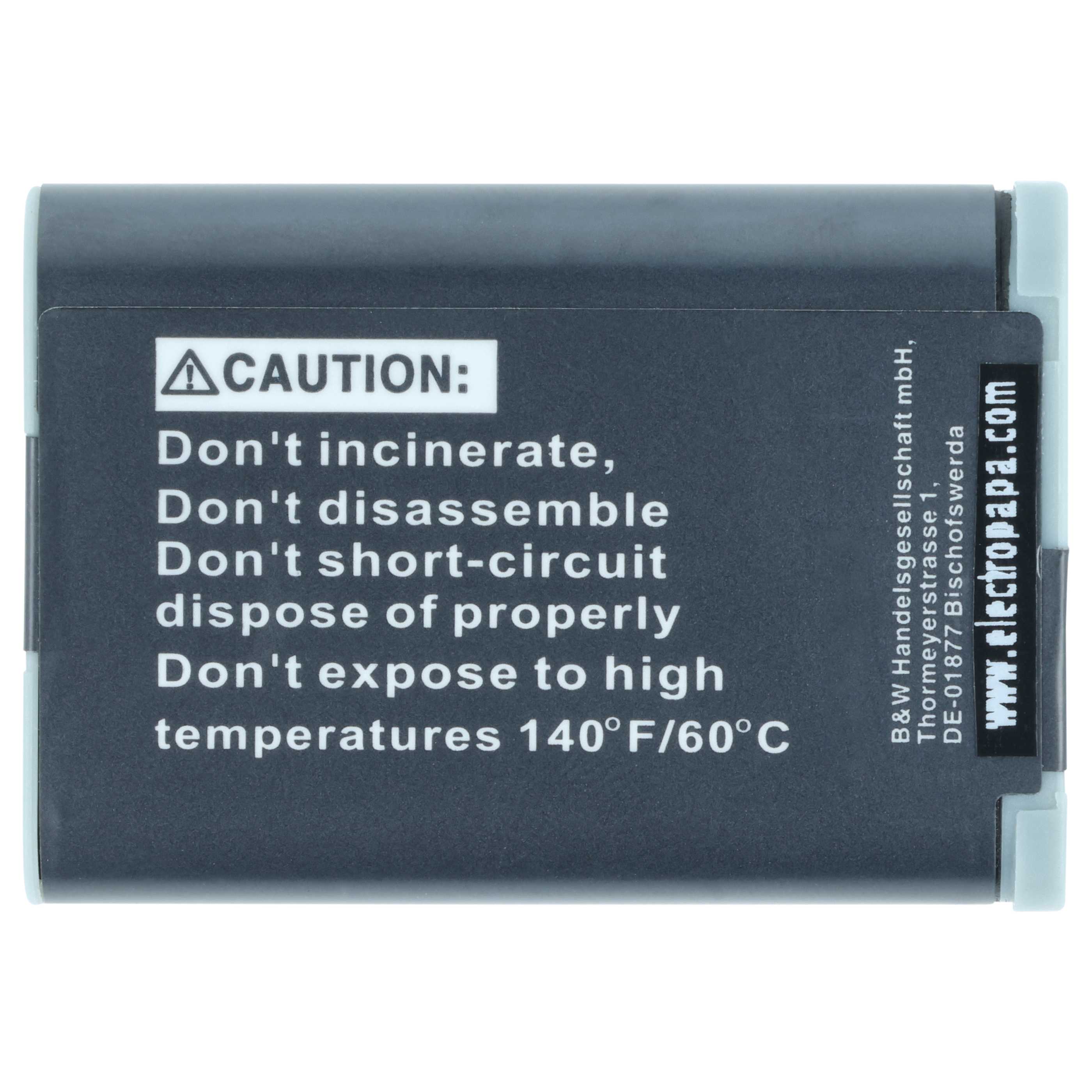 2x Battery replaces Canon NB-12L - 1800mAh, 3.7V, Li-Ion