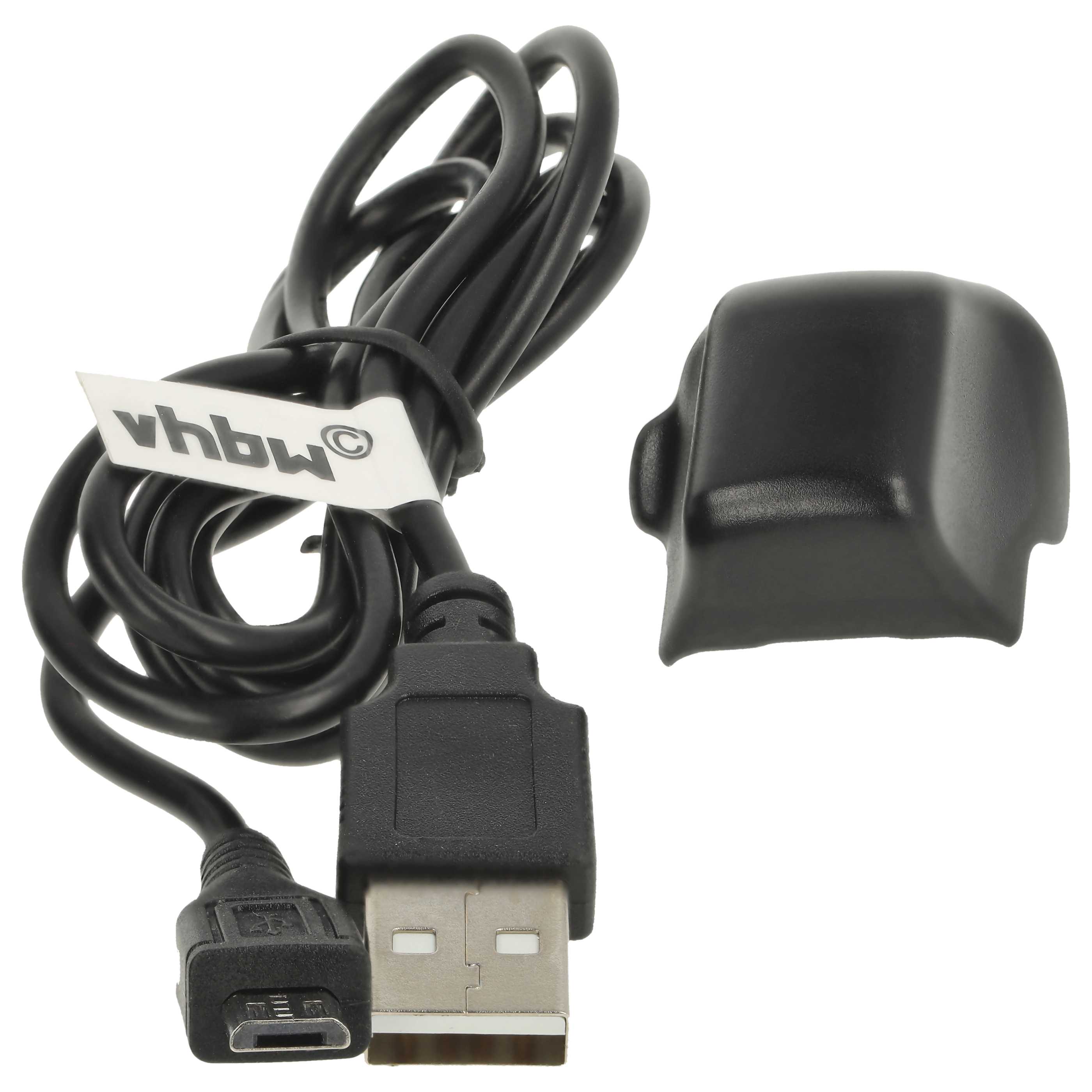 USB Charging Station suitable for Samsung Gear Fit SM-R350 Smartwatch, black