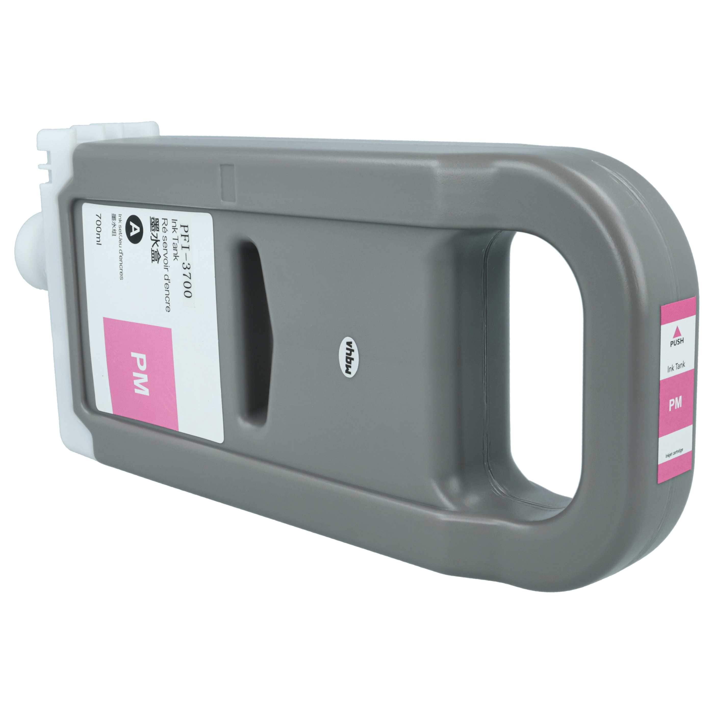 Ink Cartridge as Exchange for Canon PFI-3700 PM for Canon Printer - photo magenta 700 ml