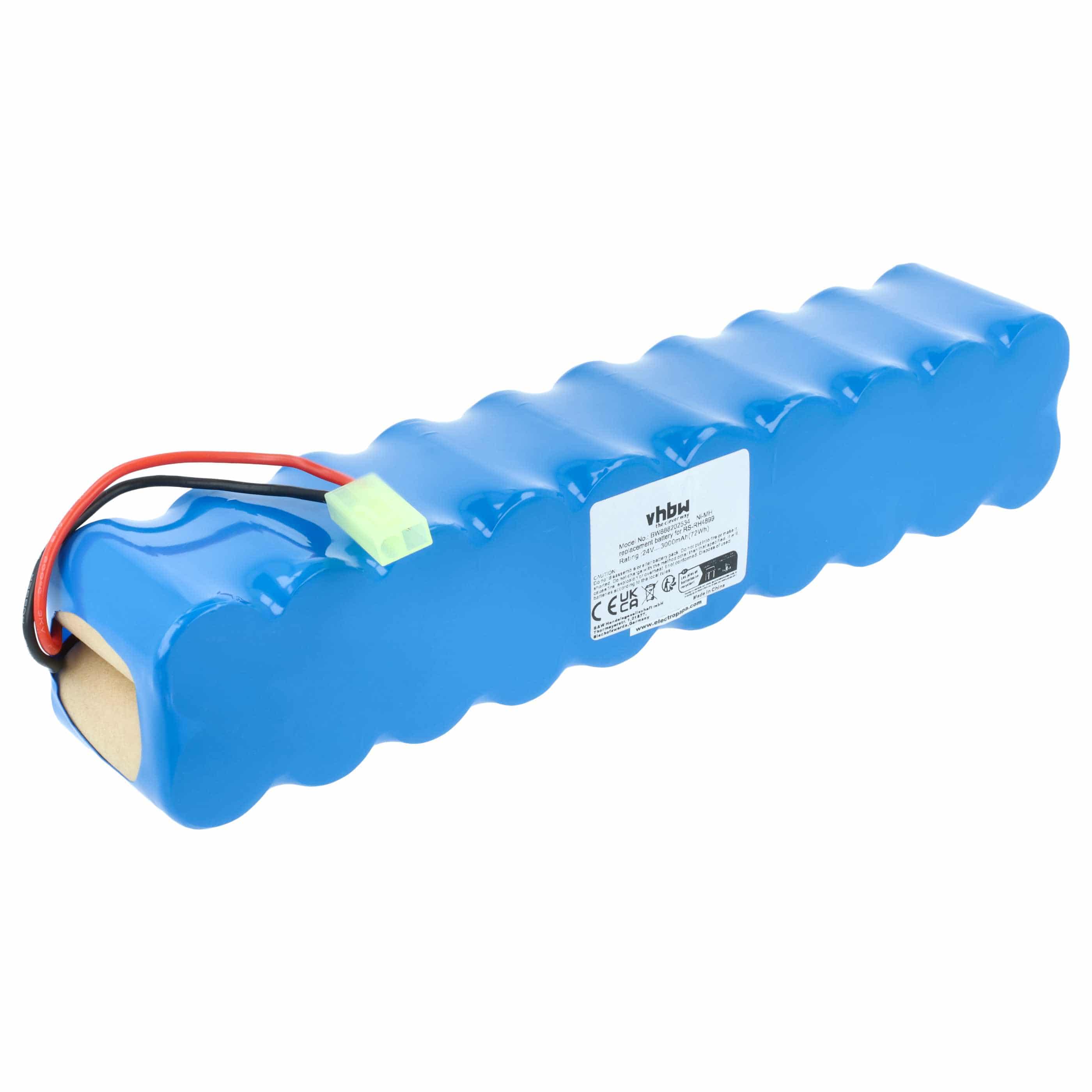 Battery replaces Rowenta RS-RH4899 for Rowenta 3000mAh, 24V, NiMH
