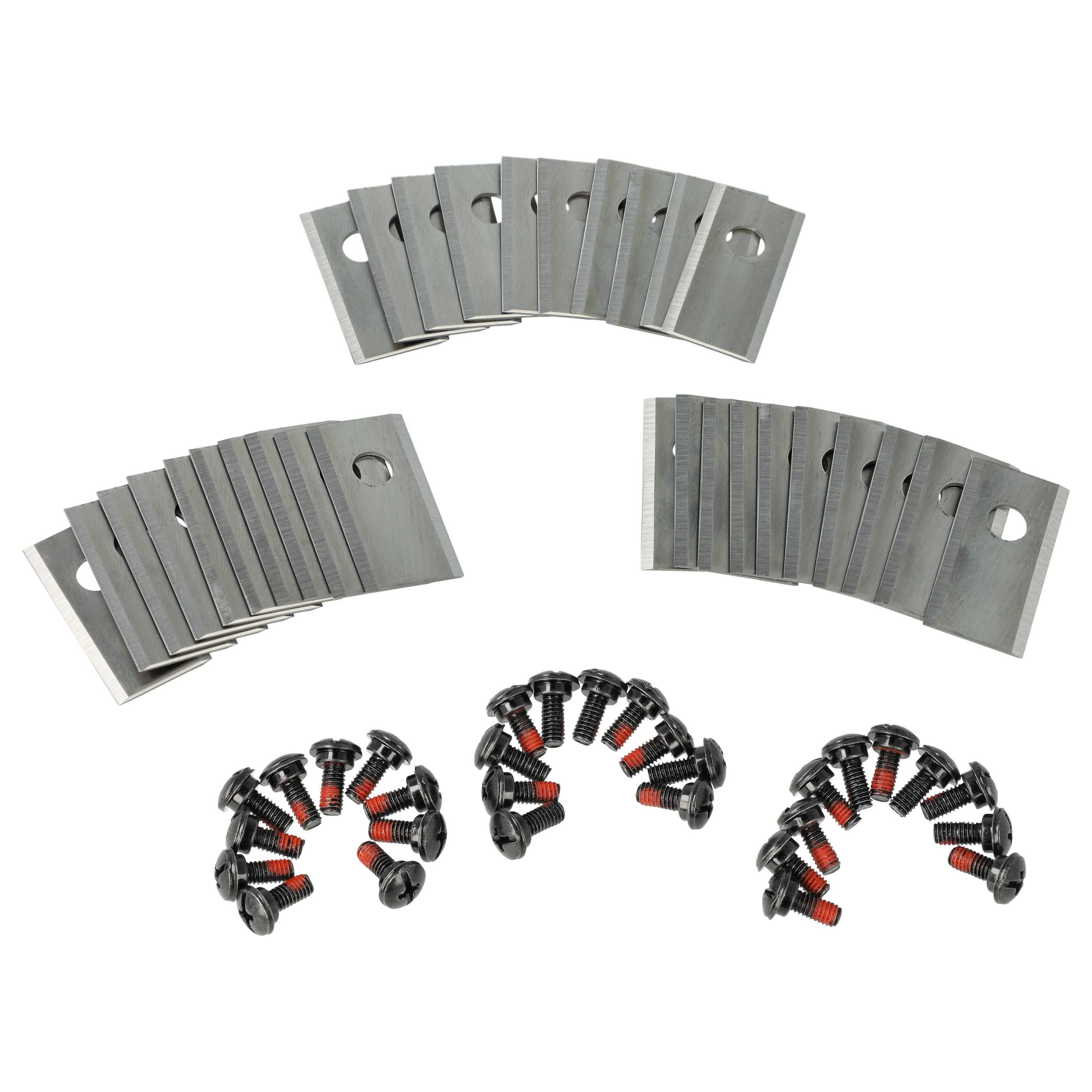 30x Exchange Blade replaces Kress KA0001, 6924328318552 for Cordless Lawnmower etc. - stainless steel, silver