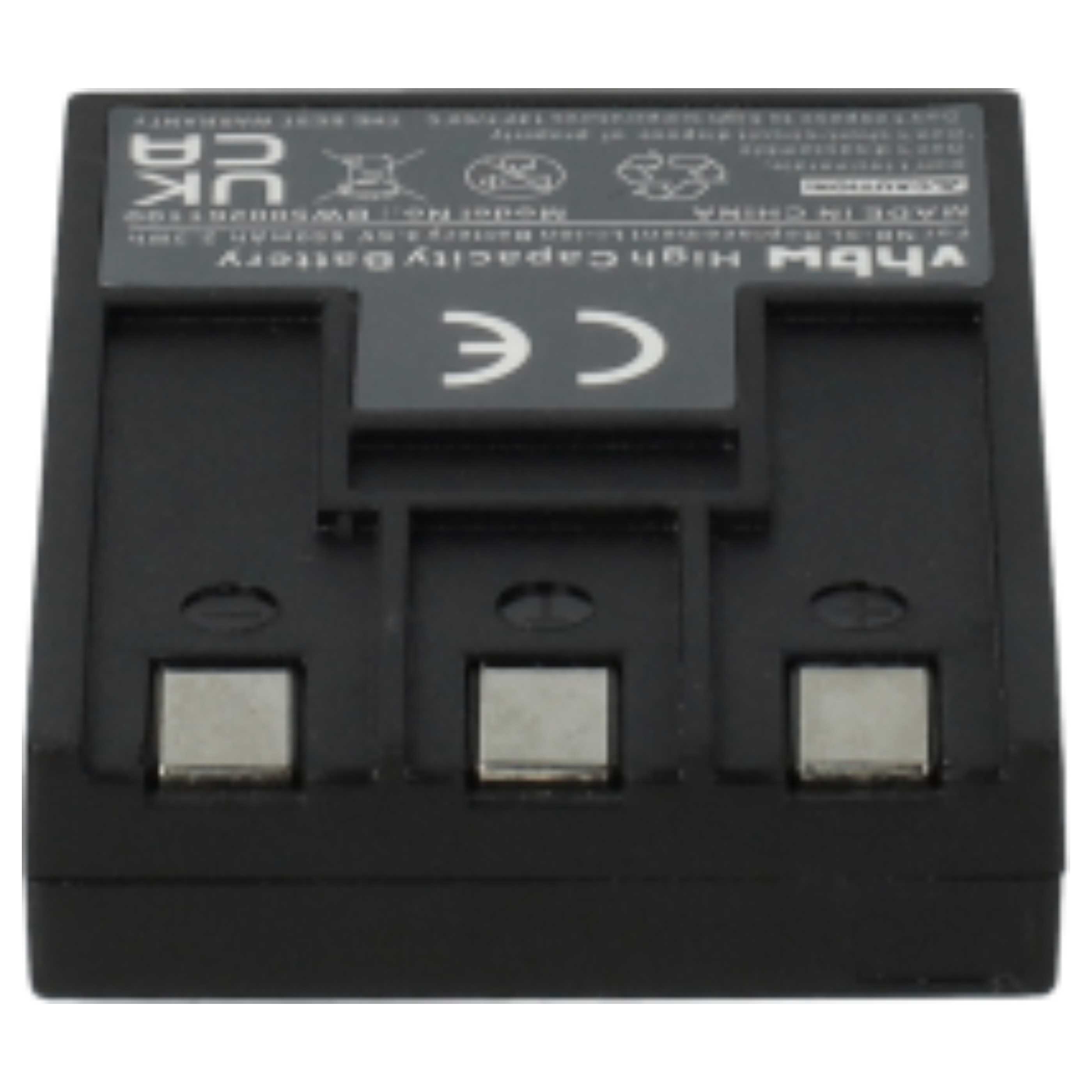 2x Battery replaces Canon NB-3L - 650mAh, 3.6V, Li-Ion