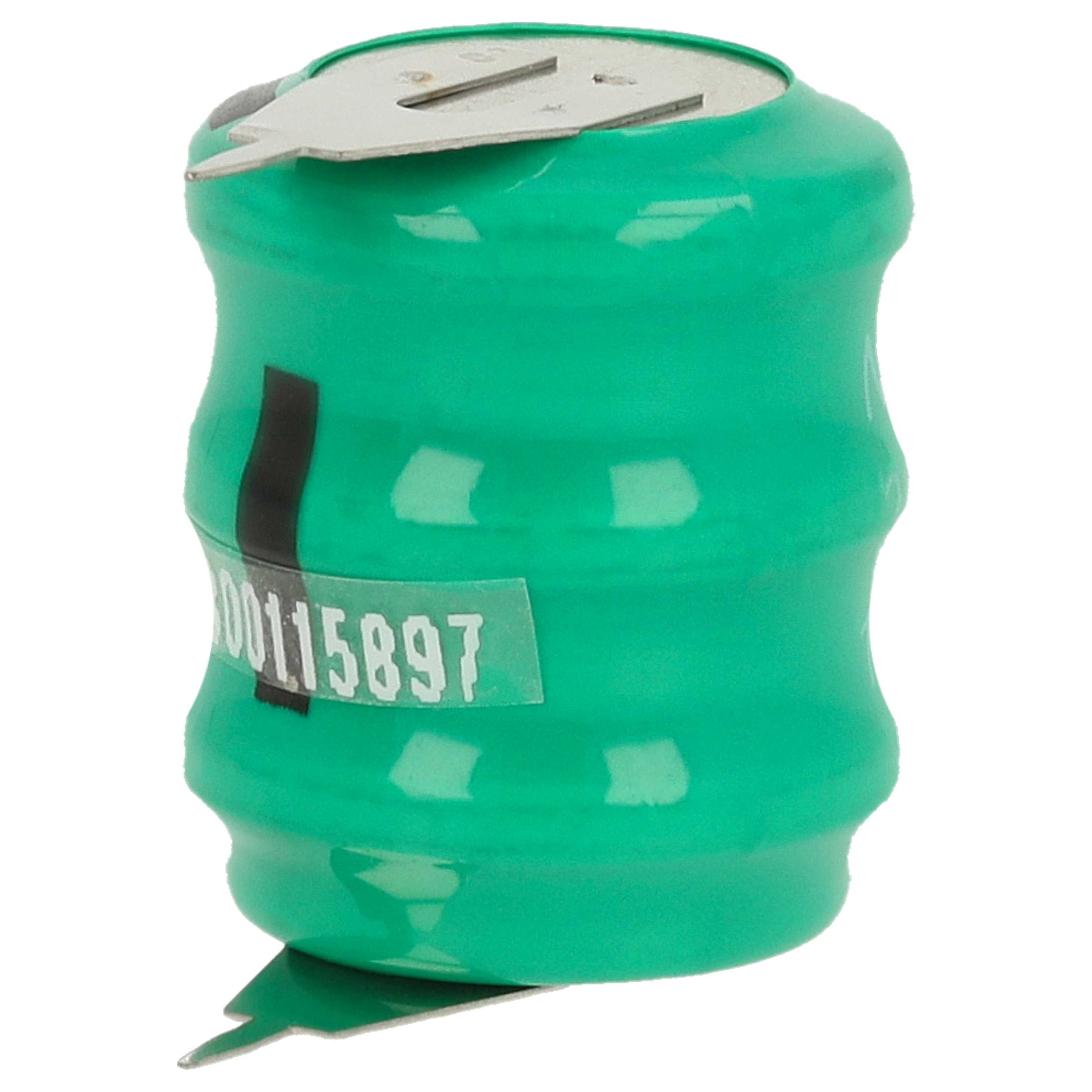 100x Button Cell Battery Type 3/V80H 2 Pins for Model Building Solar Lamps etc. - 80 mAh 3.6 V NiMH