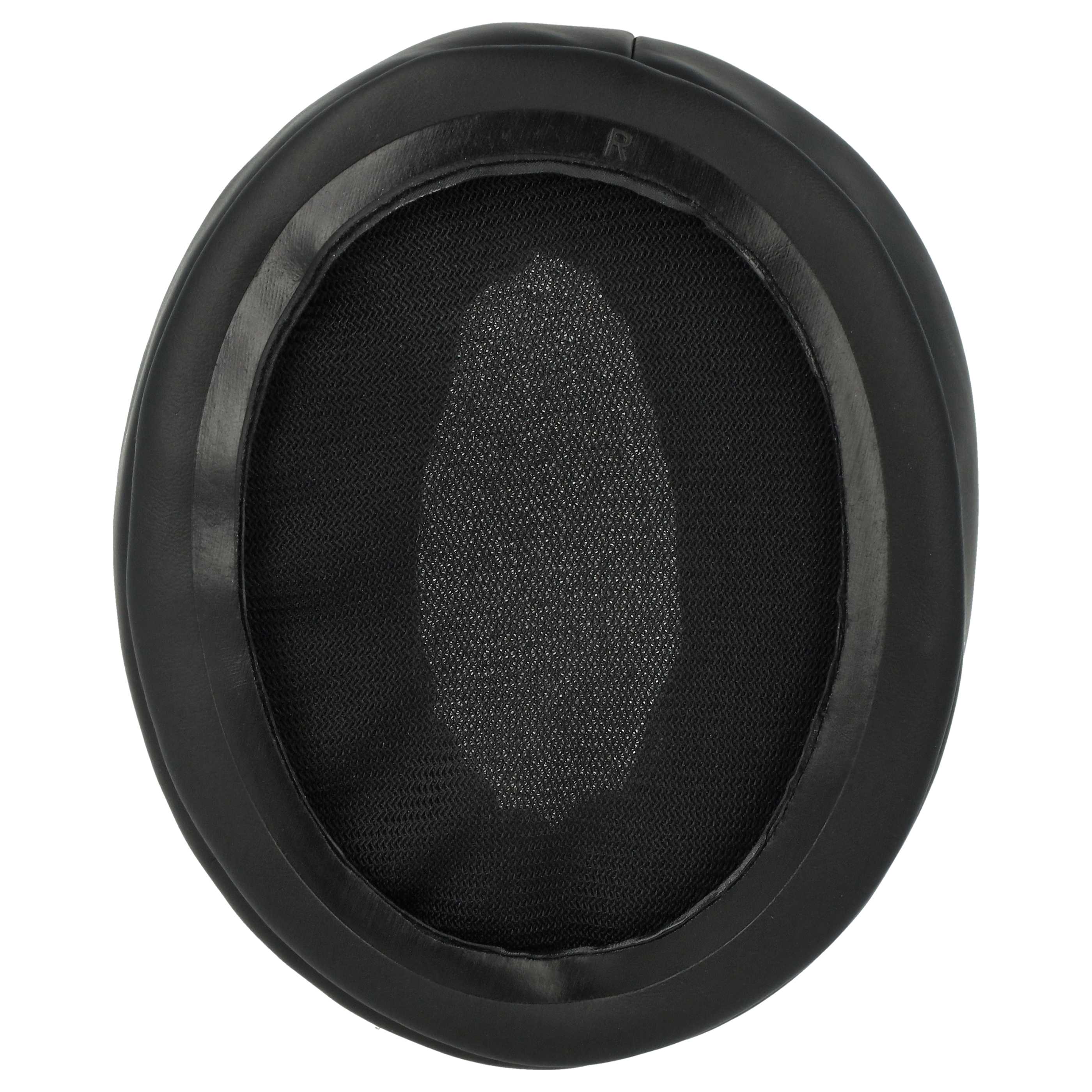 2x Ear Pads suitable for Sennheiser HD 350BT Headphones etc. - foam / synthetic leather, 30 mm thick