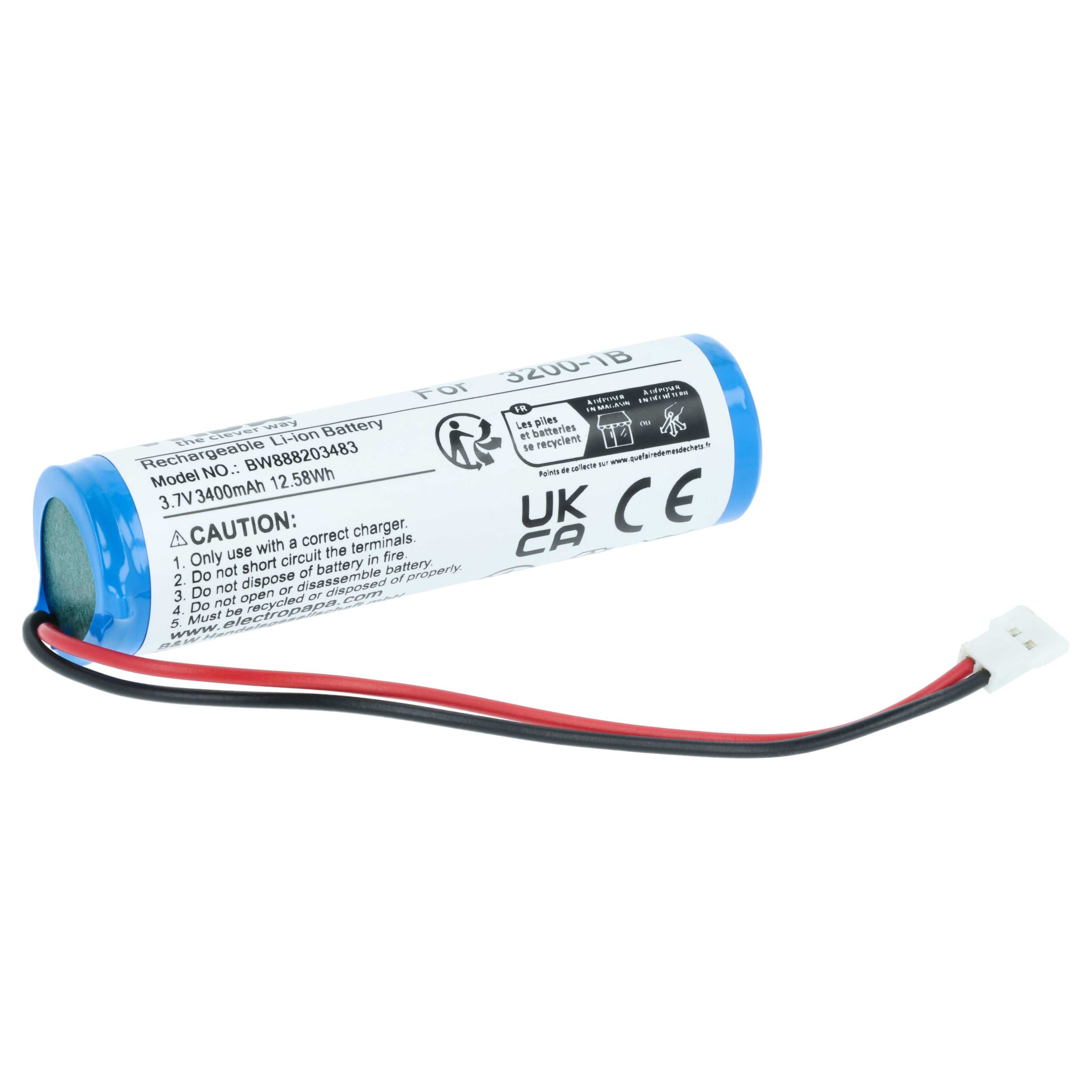 elektronische Leselupe-Akku als Ersatz für Eschenbach 3200-1B für Eschenbach - 3400mAh 3,7V Li-Ion