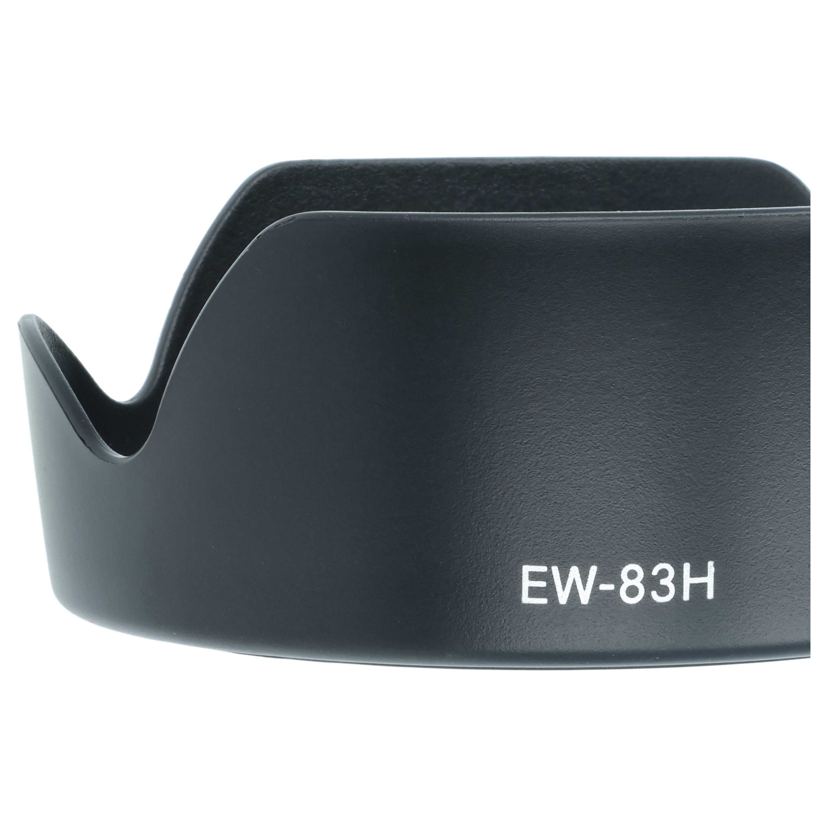 Lens Hood replaces Canon EW-83H for Canon Lens with 77 mm Diameter, plastic, black
