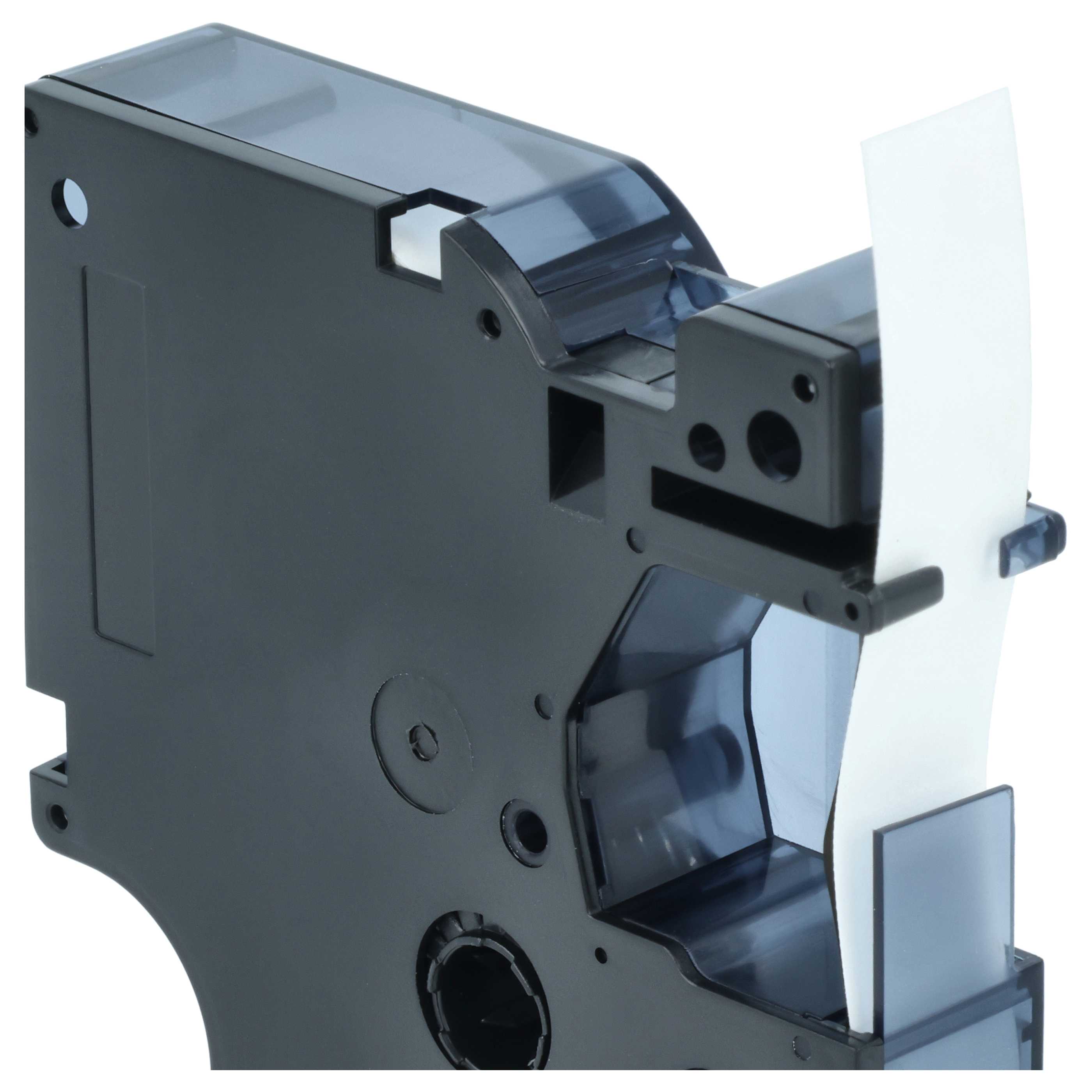 Label Tape replaces Dymo 18488 - 12 mm Black to White, Nylon