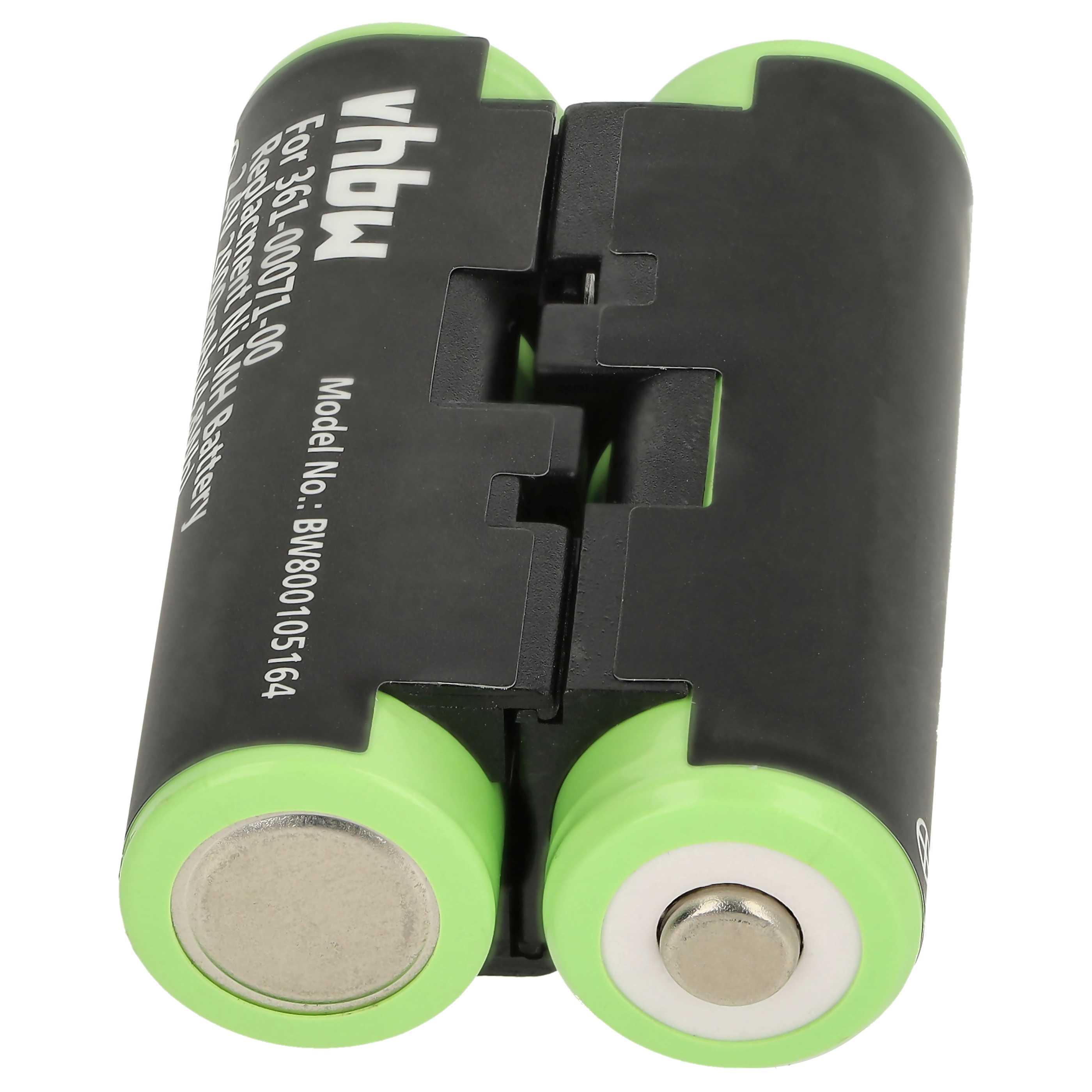 Batteria sostituisce Garmin 361-00071-00, 010-11874-00 per navigatore - 2000mAh 2,4V NiMH