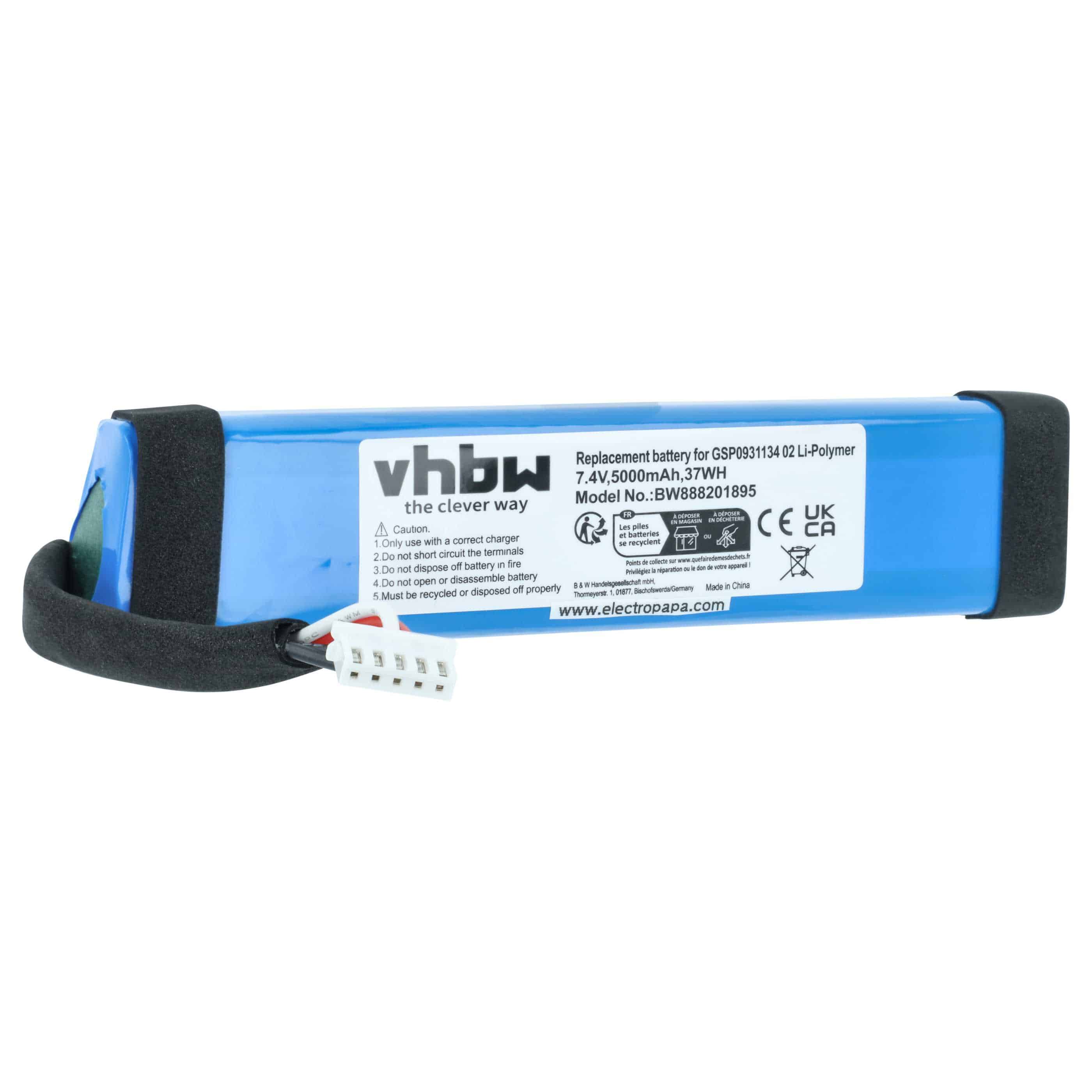 Akumulator do głośnika zamiennik JBL GSP0931134 02 - LiPo 5000mAh