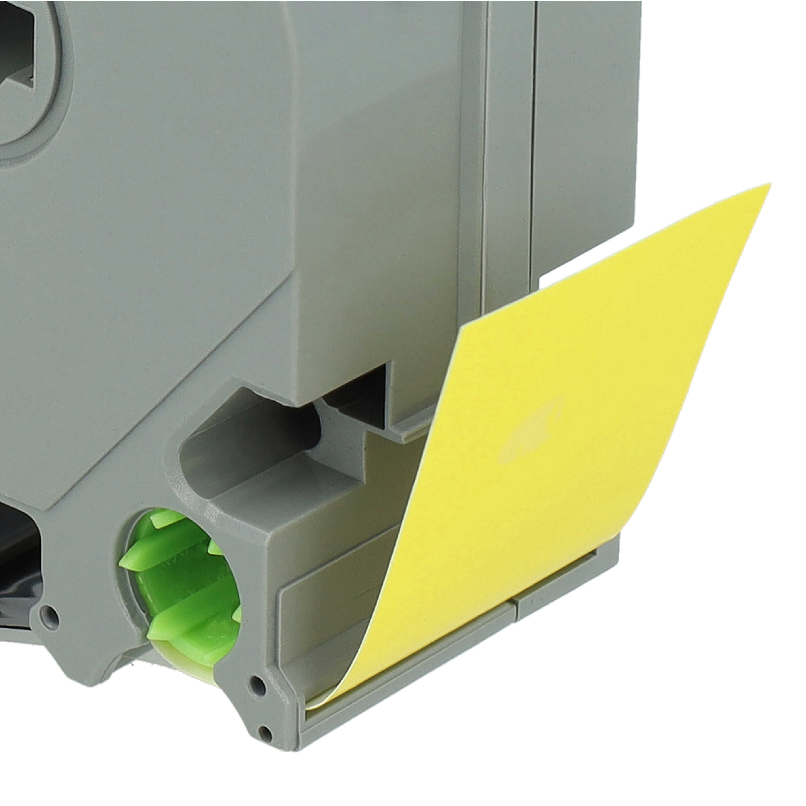 Label Tape as Replacement for Brother TZ-651, TZE-651 - 24 mm Black to Yellow